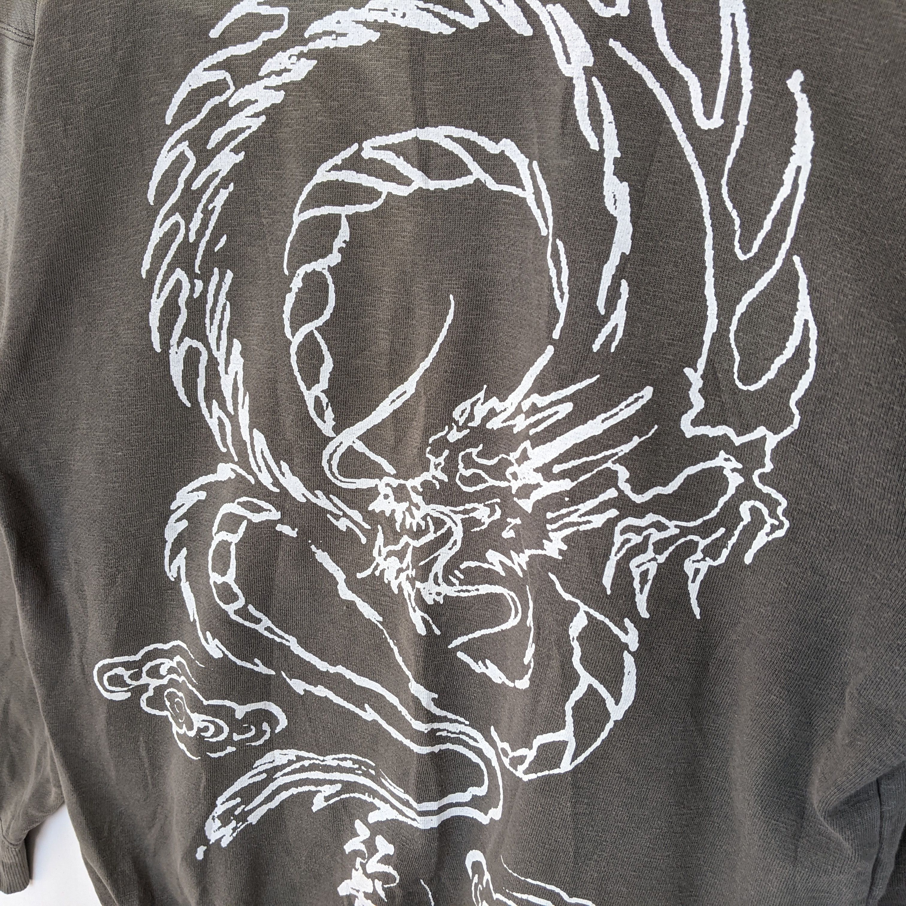Japanese Brand MODERN LABEL Motorcycle Dragon Print All Over Sweatshirt Size US M / EU 48-50 / 2 - 5 Thumbnail