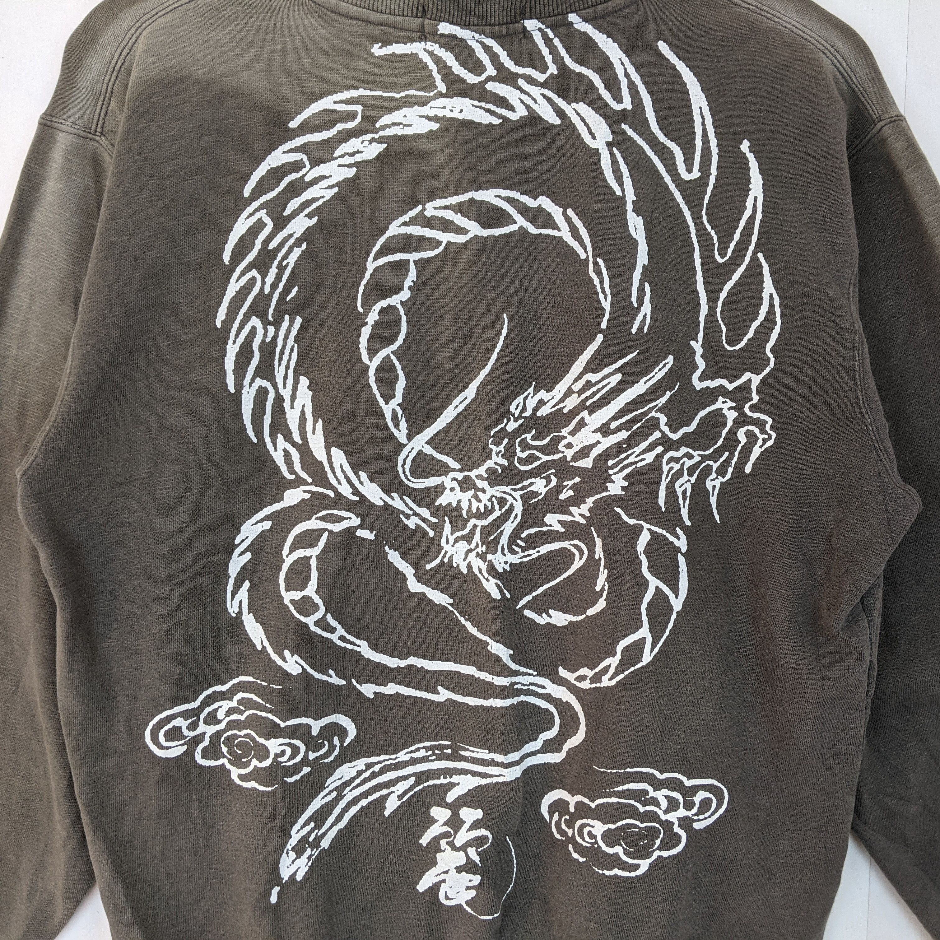 Japanese Brand MODERN LABEL Motorcycle Dragon Print All Over Sweatshirt Size US M / EU 48-50 / 2 - 4 Thumbnail