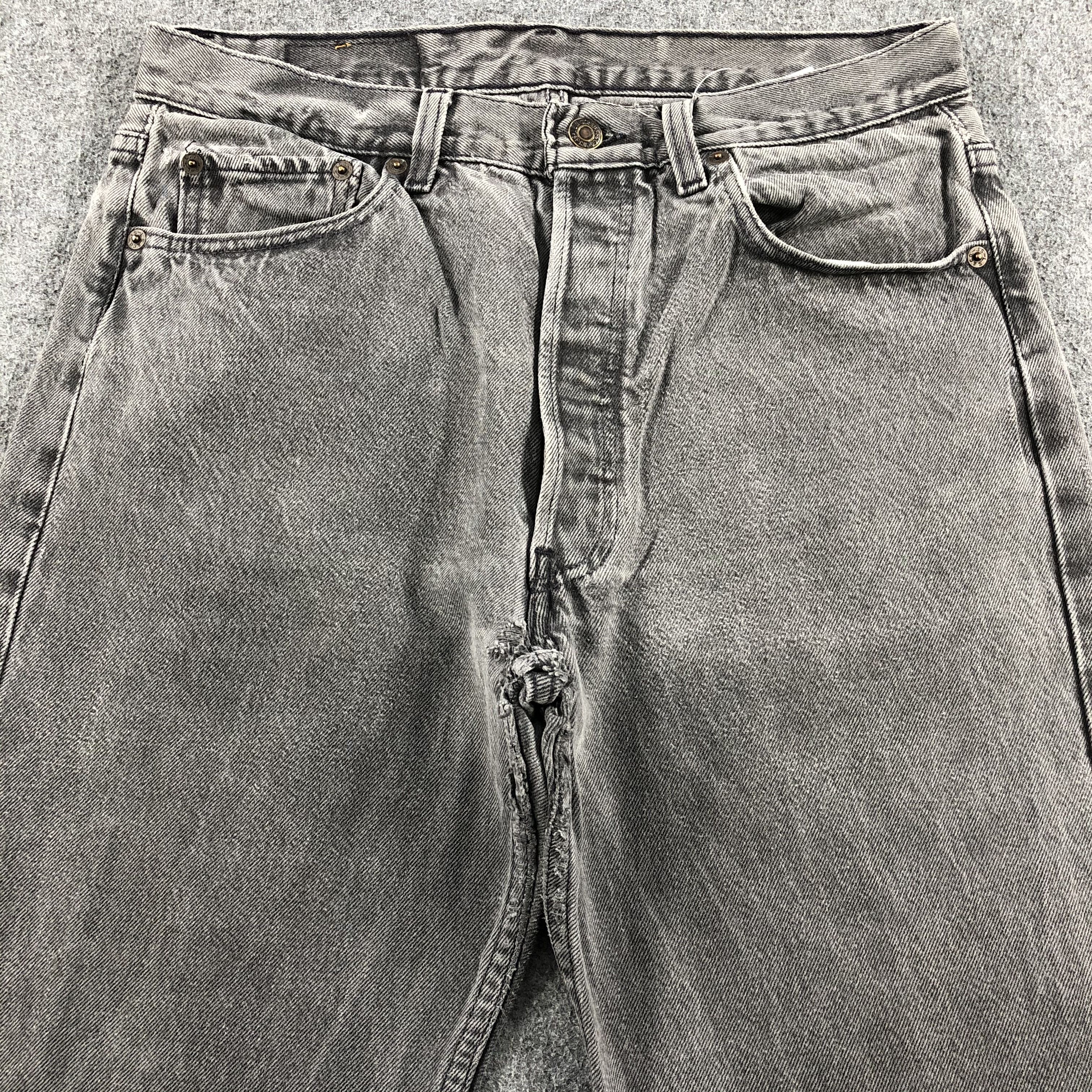 Levi's × Vintage Vintage 90s Ripped Levis 501 Earth Tone Jeans-J1519 Size US 31 - 3 Thumbnail