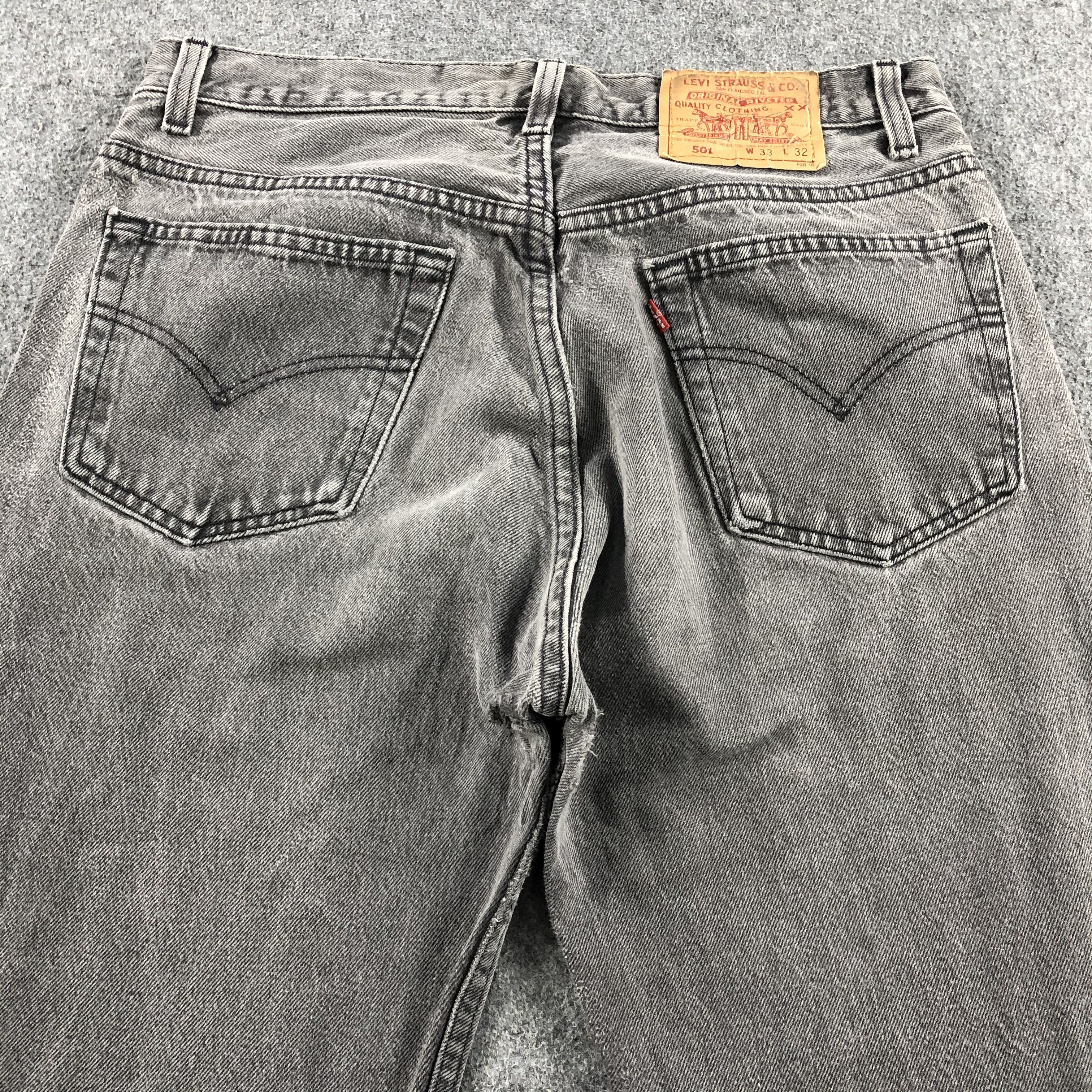Levi's × Vintage Vintage 90s Ripped Levis 501 Earth Tone Jeans-J1519 Size US 31 - 4 Thumbnail