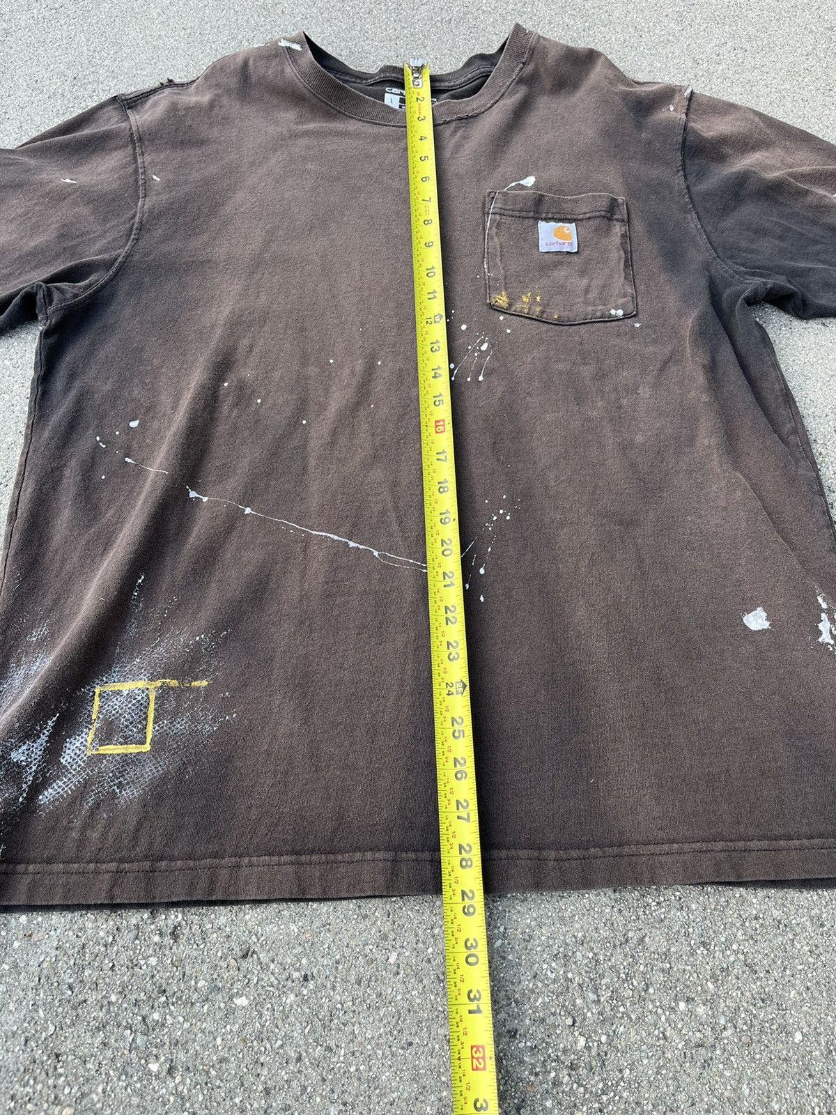Carhartt Custom Carhartt T-Shirt Sun Fade Thrashed Distressed Pocket Size US L / EU 52-54 / 3 - 6 Thumbnail
