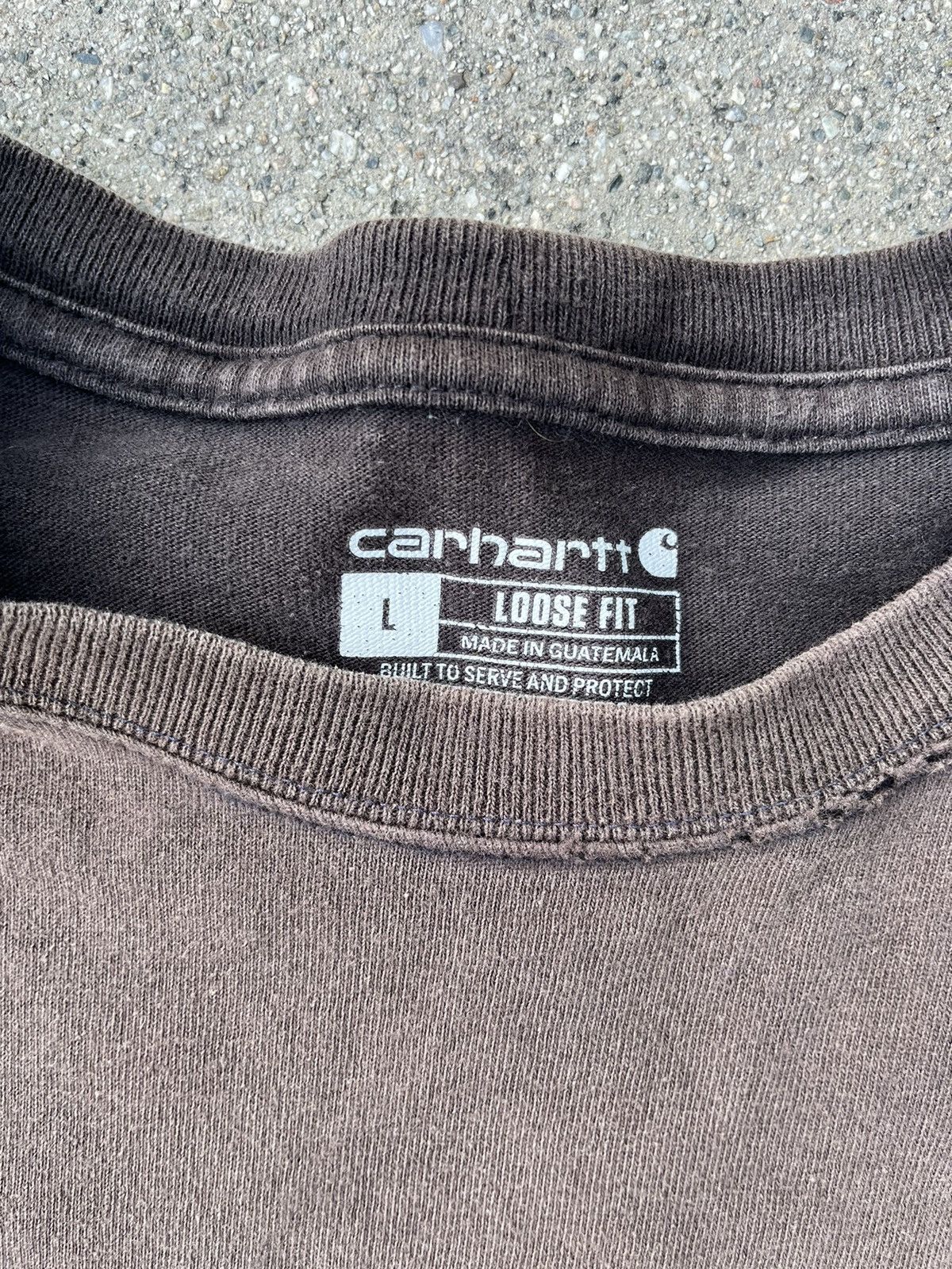 Carhartt Custom Carhartt T-Shirt Sun Fade Thrashed Distressed Pocket Size US L / EU 52-54 / 3 - 4 Thumbnail