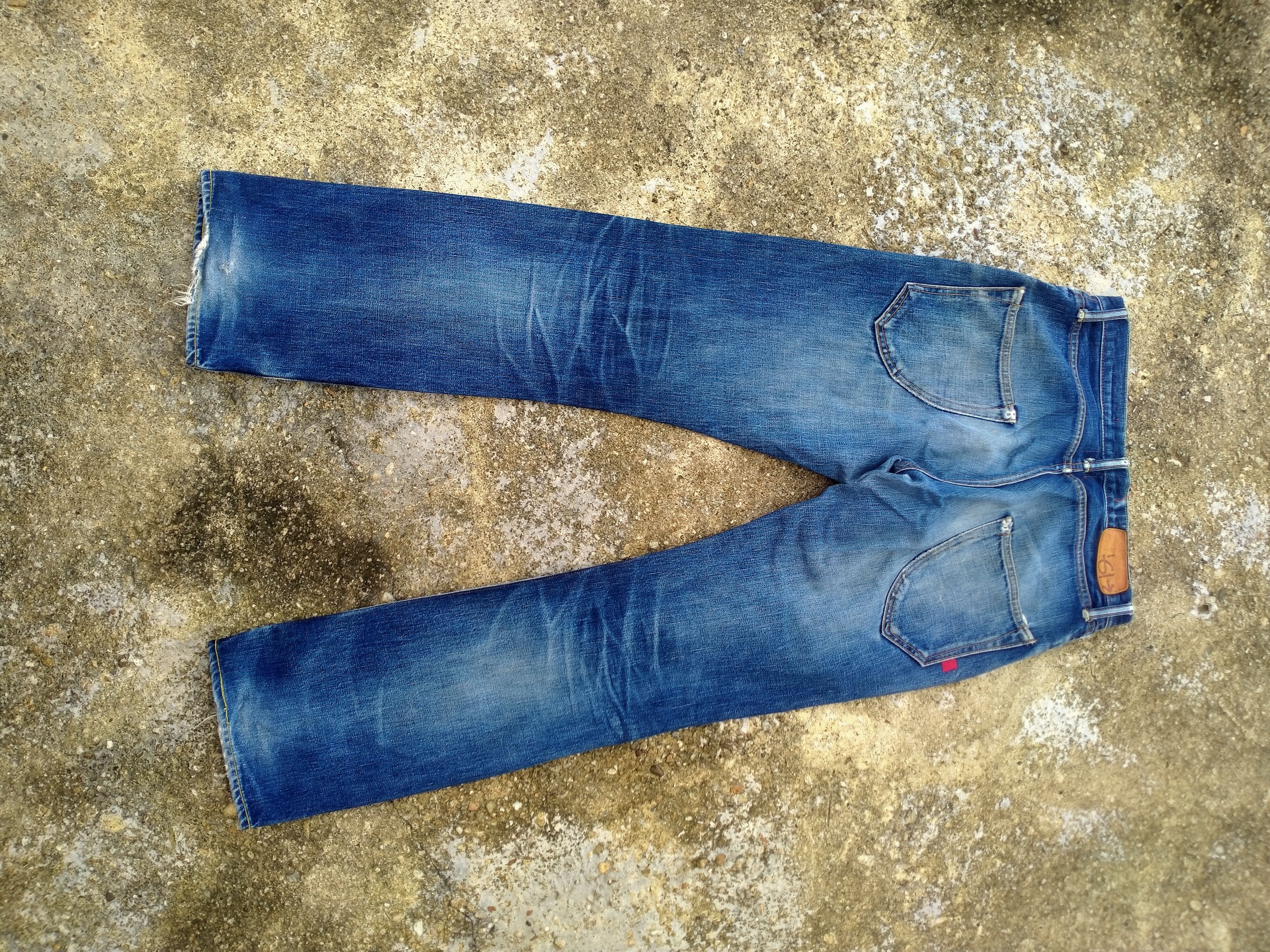 Japanese Brand DISTRESSED 61-> SELVEDGE DENIM Size US 32 / EU 48 - 10 Thumbnail