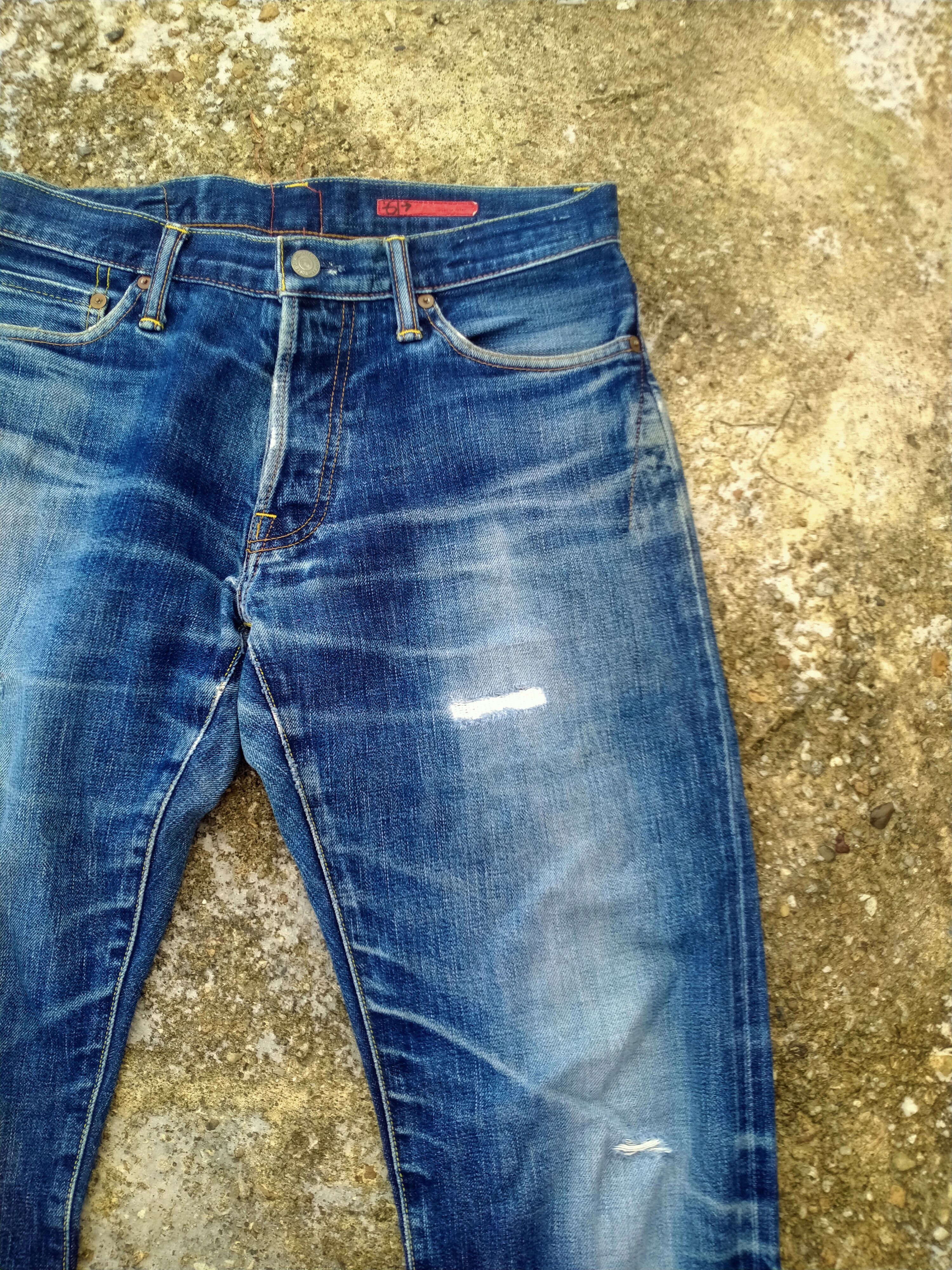 Japanese Brand DISTRESSED 61-> SELVEDGE DENIM Size US 32 / EU 48 - 2 Thumbnail
