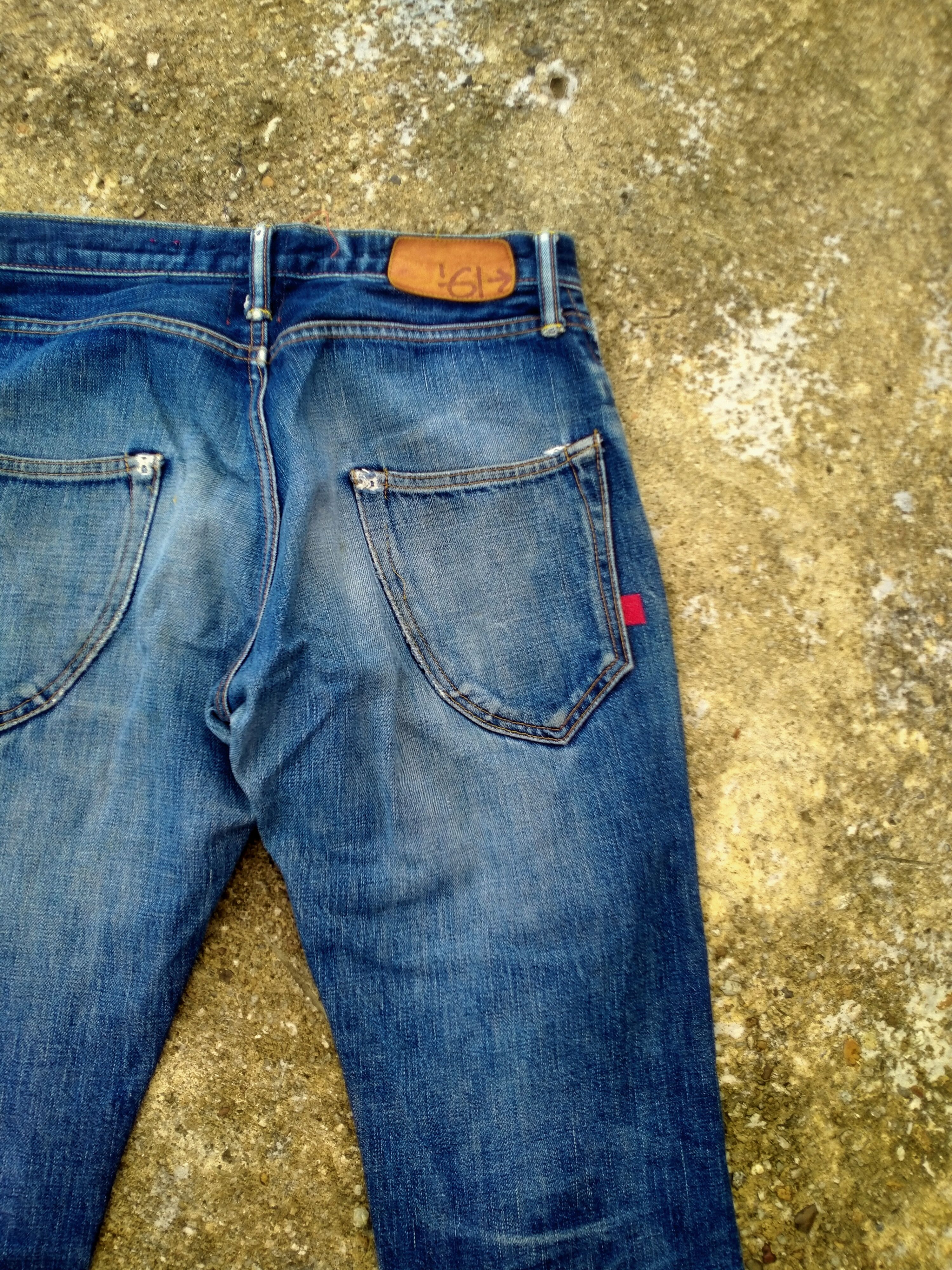 Japanese Brand DISTRESSED 61-> SELVEDGE DENIM Size US 32 / EU 48 - 9 Thumbnail