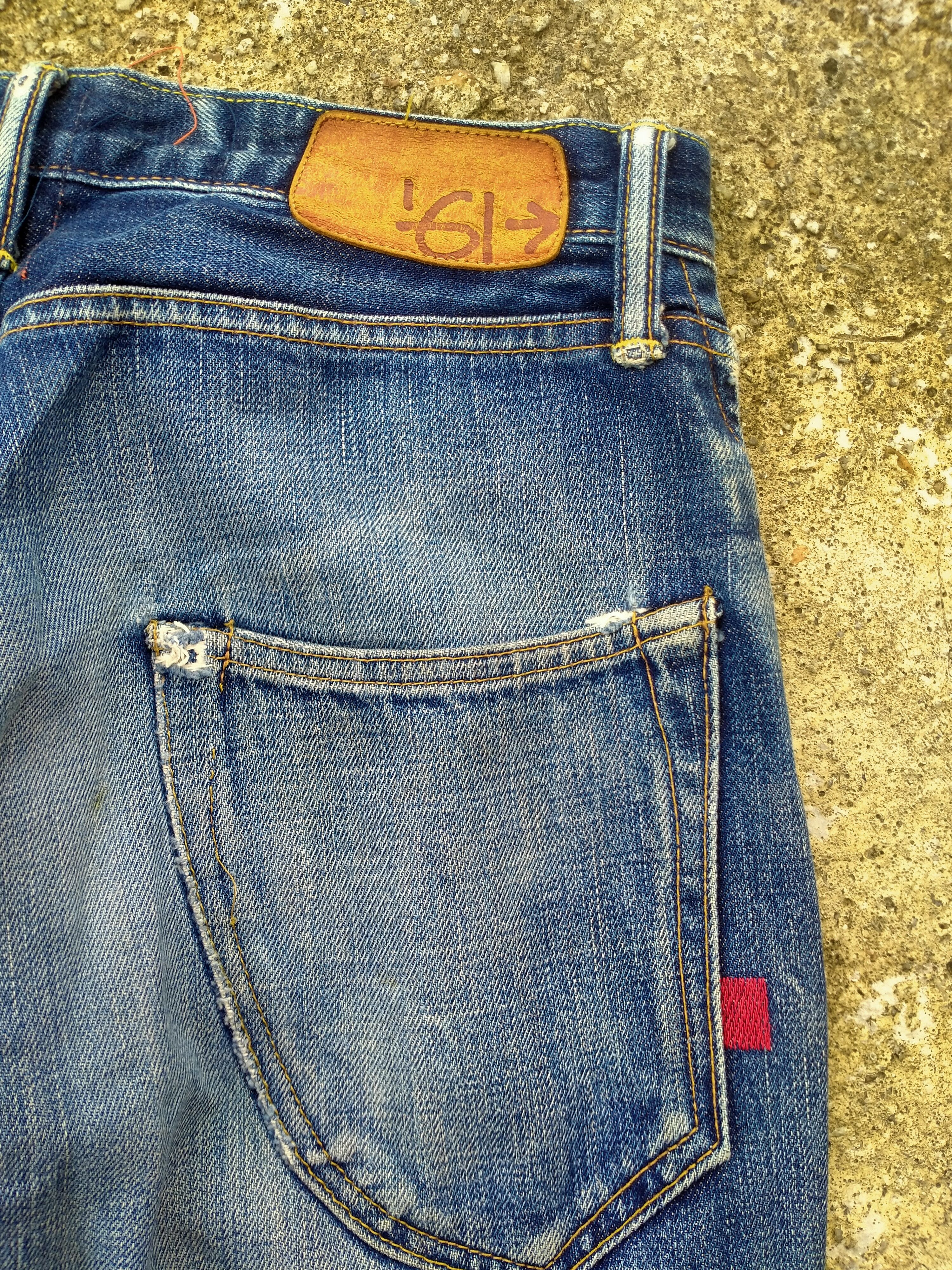 Japanese Brand DISTRESSED 61-> SELVEDGE DENIM Size US 32 / EU 48 - 8 Thumbnail