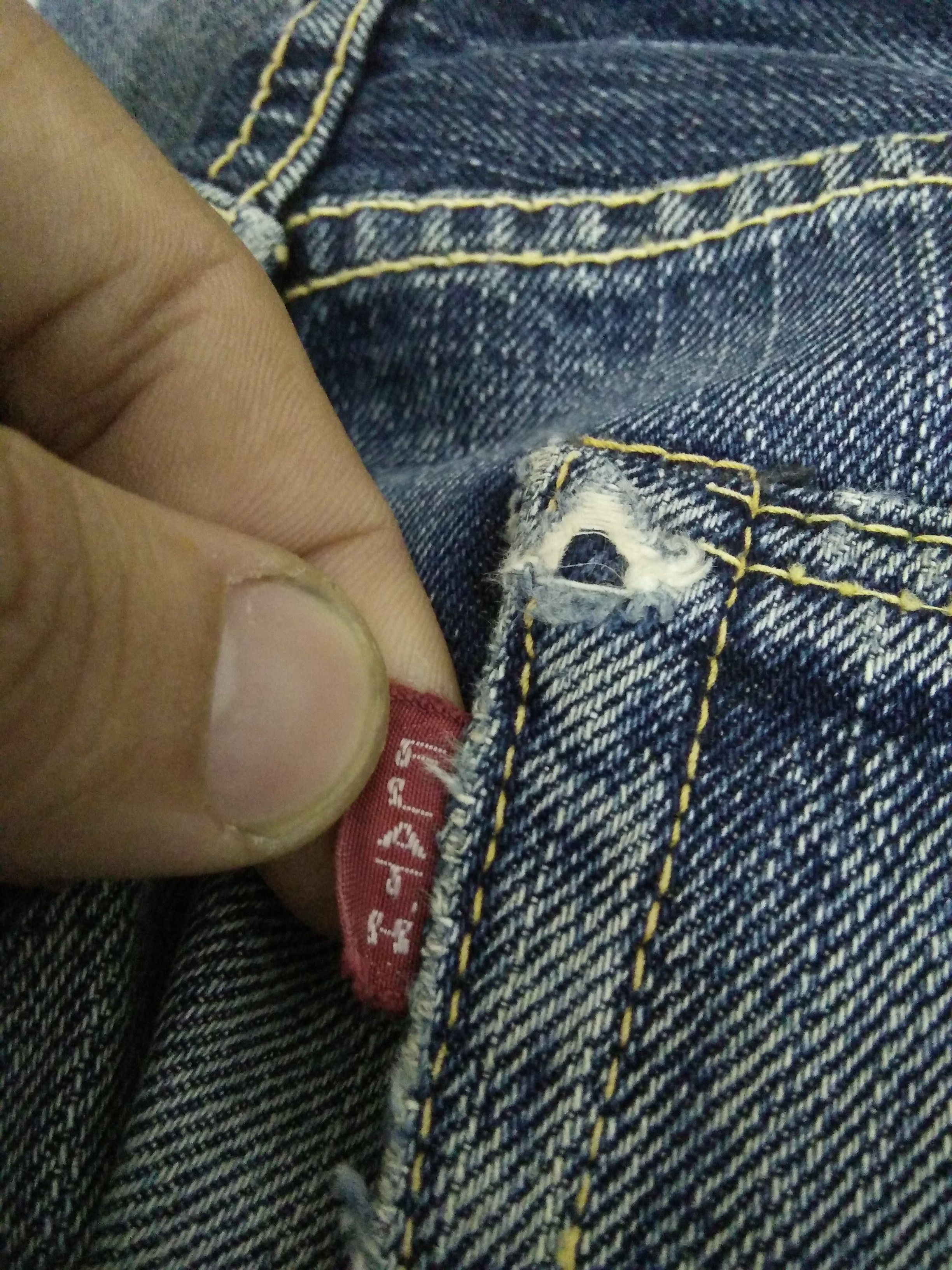 The Flat Head VTG THE FLAT HEAD DENIM SELVEDGE JAPAN (A821) WAIST 32 Size US 32 / EU 48 - 11 Thumbnail