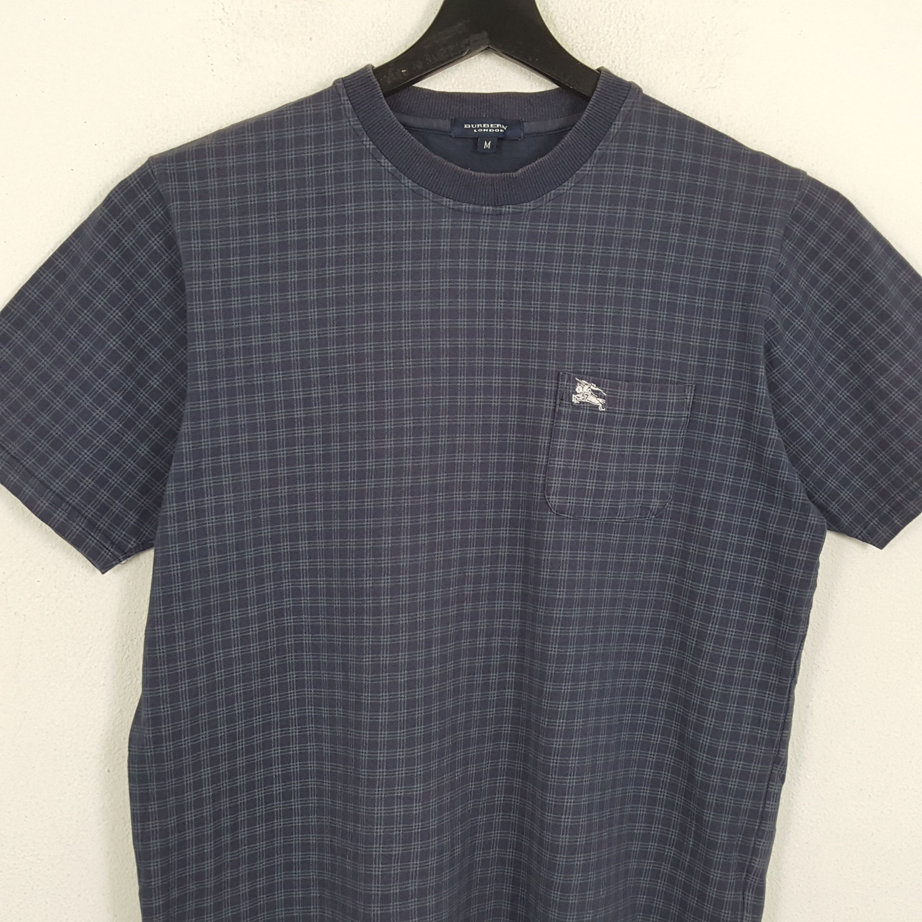 Burberry × Vintage BURBERRY LONDON Small Logo Pocket Design Tshirt Size US L / EU 52-54 / 3 - 2 Thumbnail