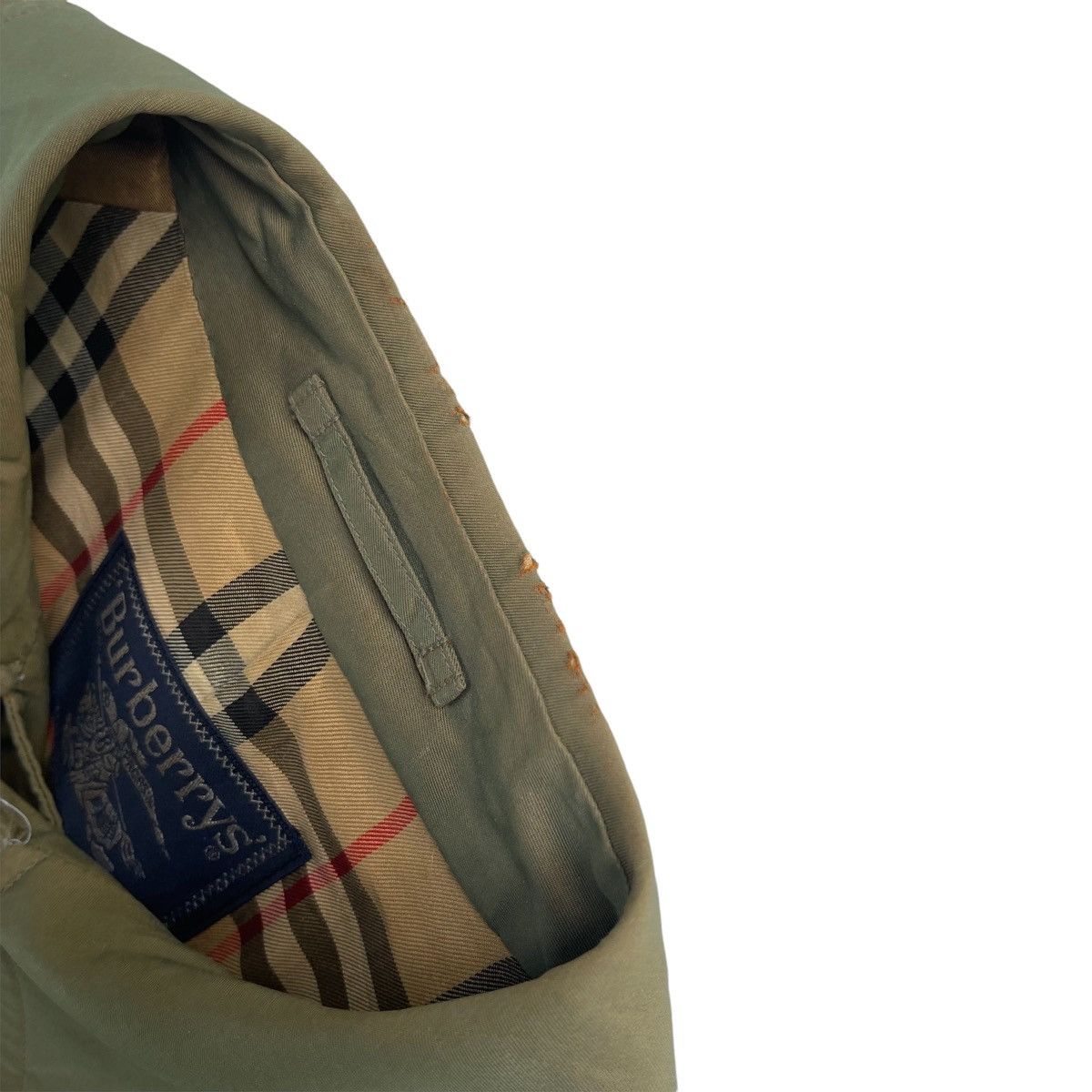 Burberry × Burberry Prorsum × Vintage Burberry Nova Check Olive Trench Coat Size US L / EU 52-54 / 3 - 8 Thumbnail