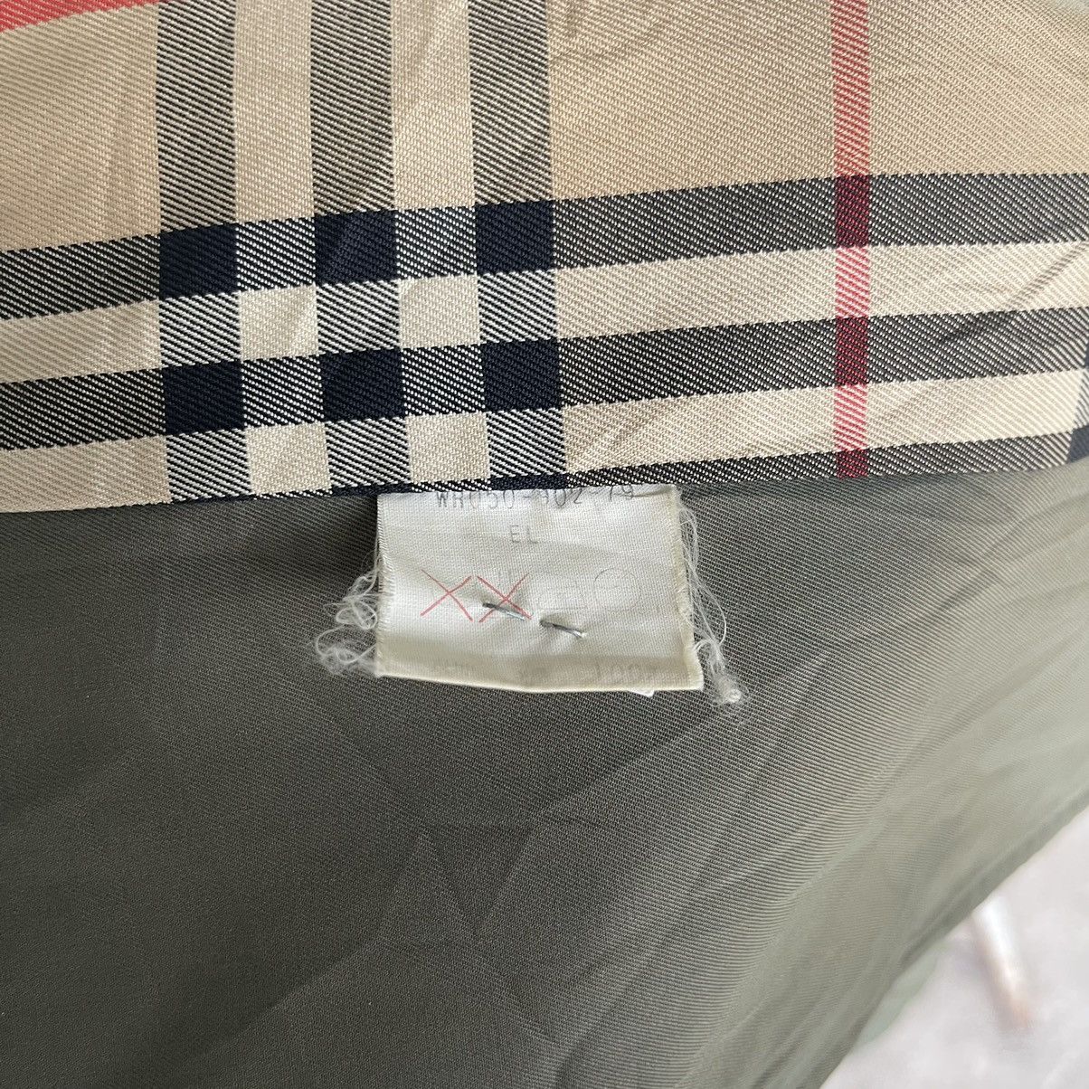 Burberry × Burberry Prorsum × Vintage Burberry Nova Check Olive Trench Coat Size US L / EU 52-54 / 3 - 10 Thumbnail