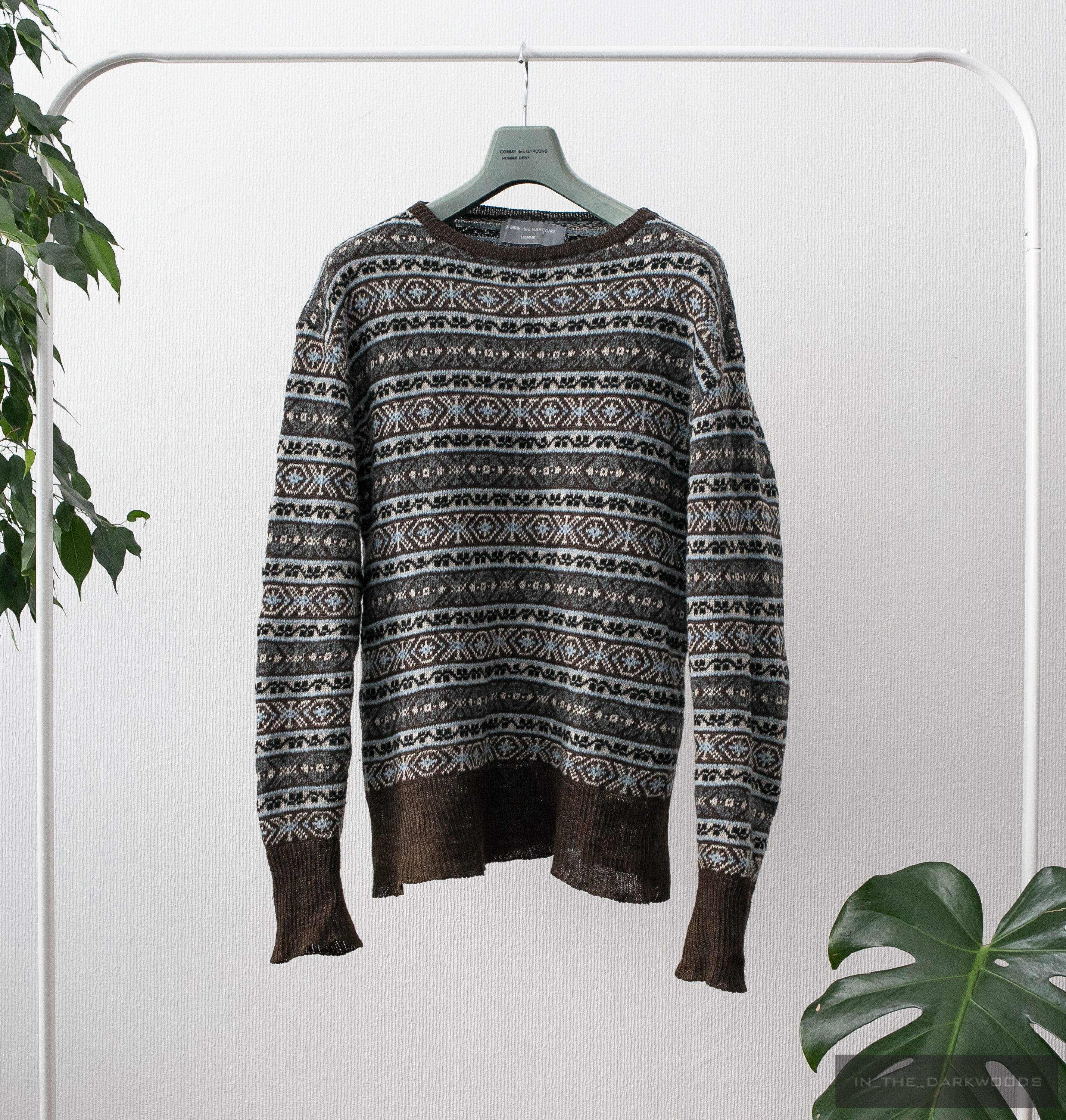 Comme des Garcons Homme AW1997 linen/wool blend knit Size US S / EU 44-46 / 1 - 1 Thumbnail
