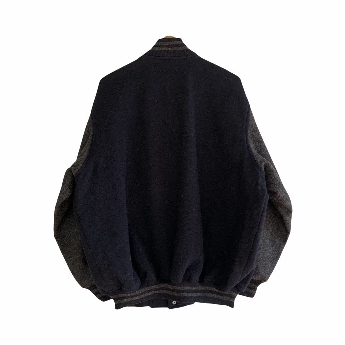 Japanese Brand Japan Gyosei International Wool Varsity Jacket Oversized Size US XL / EU 56 / 4 - 2 Thumbnail
