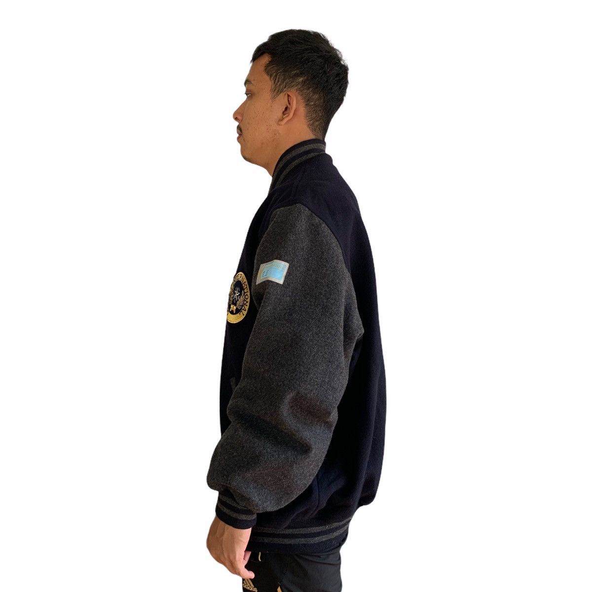 Japanese Brand Japan Gyosei International Wool Varsity Jacket Oversized Size US XL / EU 56 / 4 - 8 Thumbnail