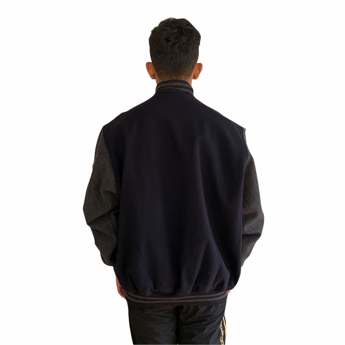 Japanese Brand Japan Gyosei International Wool Varsity Jacket Oversized Size US XL / EU 56 / 4 - 6 Thumbnail