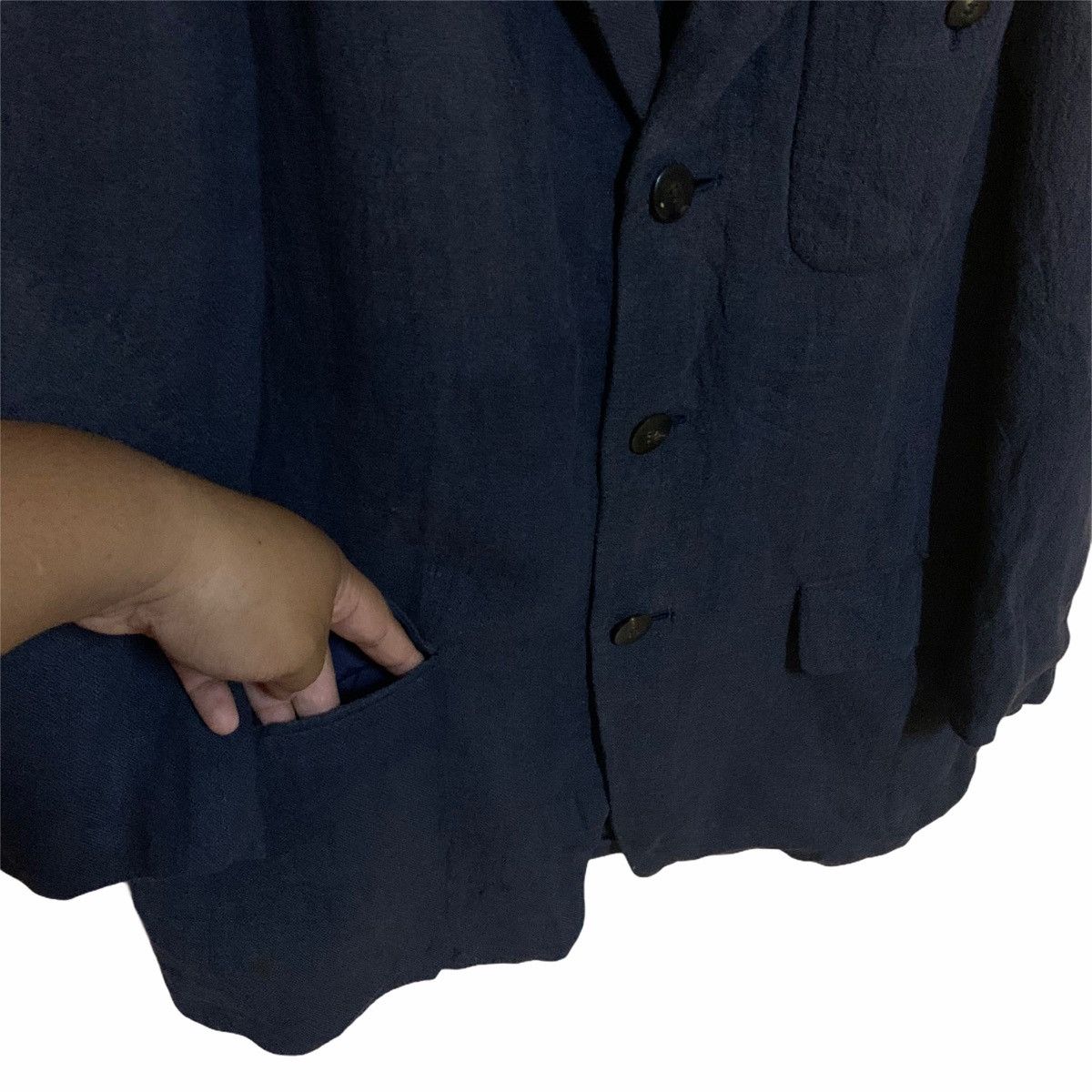 Issey Miyake × Japanese Brand Vintage Issey Miyake Pockets Jacket Blazer Size US L / EU 52-54 / 3 - 5 Thumbnail