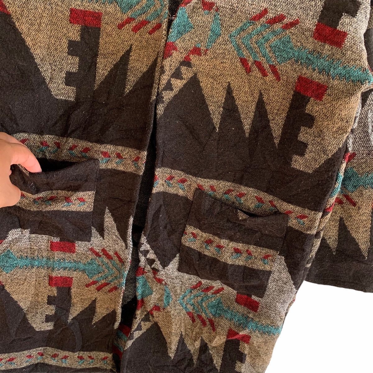 Other Japan Navajo Aztec Native Pattern Long Cardigan Size US M / EU 48-50 / 2 - 6 Thumbnail