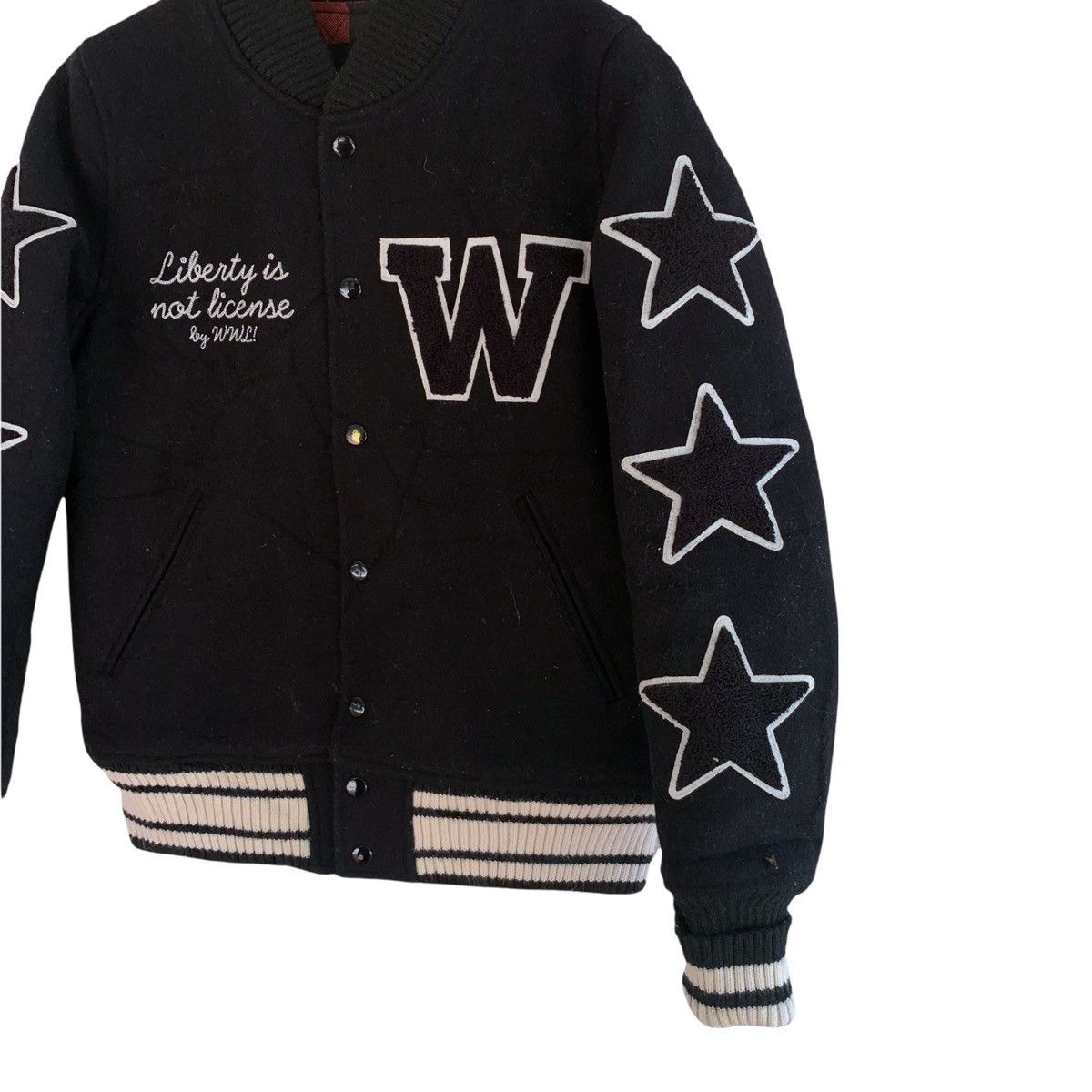 Japanese Brand Japan World Wide Love STAR Varsity Jacket Size US S / EU 44-46 / 1 - 4 Thumbnail