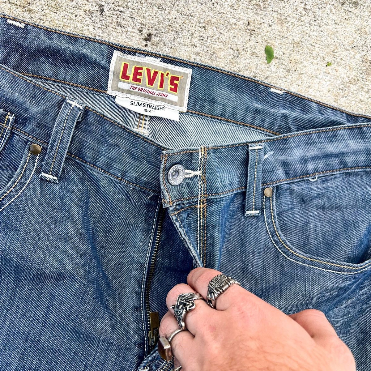 Levi's × Levi's Vintage Clothing Rare Levi’s Button Back Pocket Jeans 37 x 30 Size US 37 - 9 Thumbnail