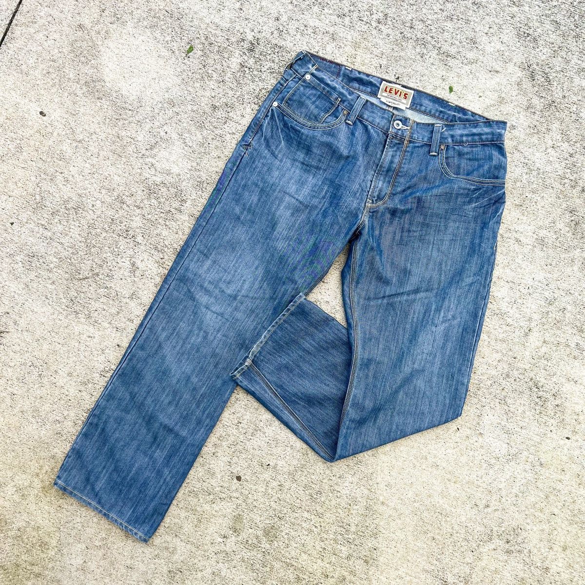 Levi's × Levi's Vintage Clothing Rare Levi’s Button Back Pocket Jeans 37 x 30 Size US 37 - 2 Thumbnail