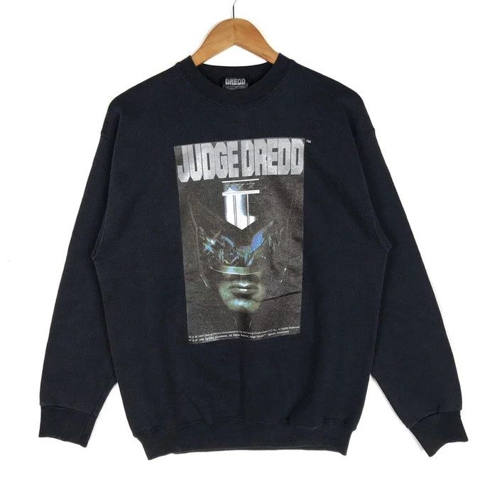 Vintage Vintage 90s JUDGE DREDD Sylvester Stallone Movie Sweatshirt Size US L / EU 52-54 / 3 - 1 Thumbnail