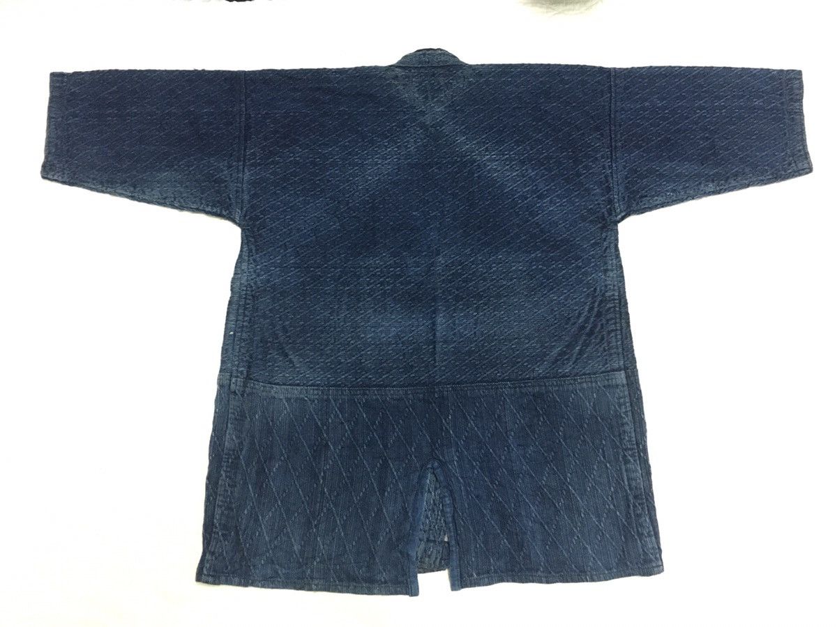 Indigo Indigo Dyed Sashiko Noragi Distressed Kimono Visvim Style Size US L / EU 52-54 / 3 - 1 Thumbnail