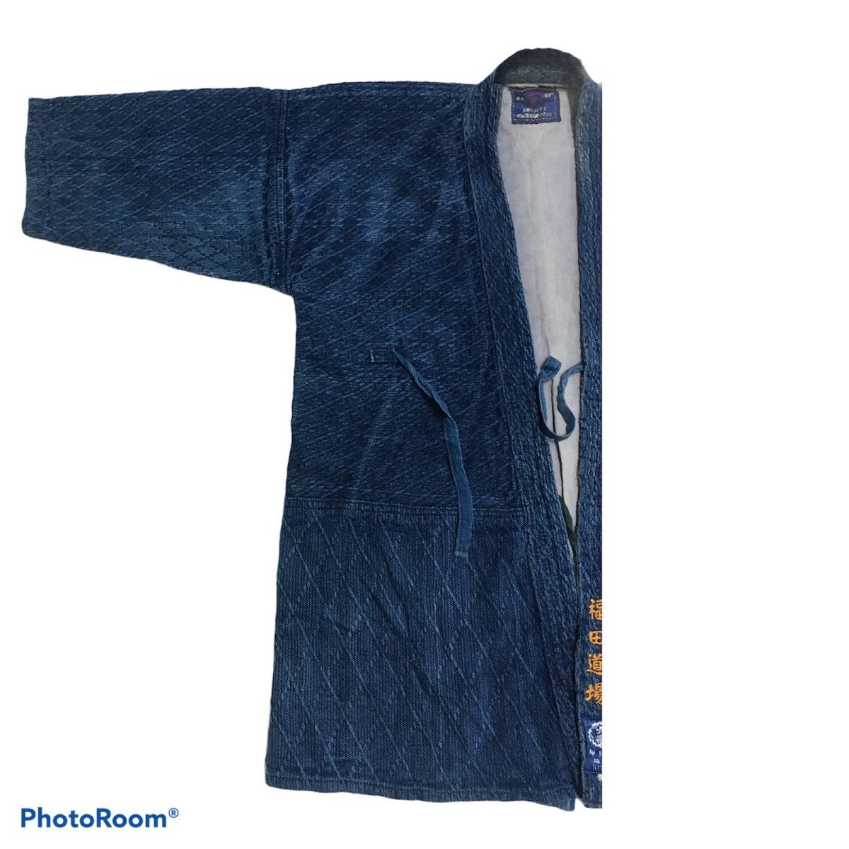 Indigo Indigo Dyed Sashiko Noragi Distressed Kimono Visvim Style Size US L / EU 52-54 / 3 - 4 Thumbnail