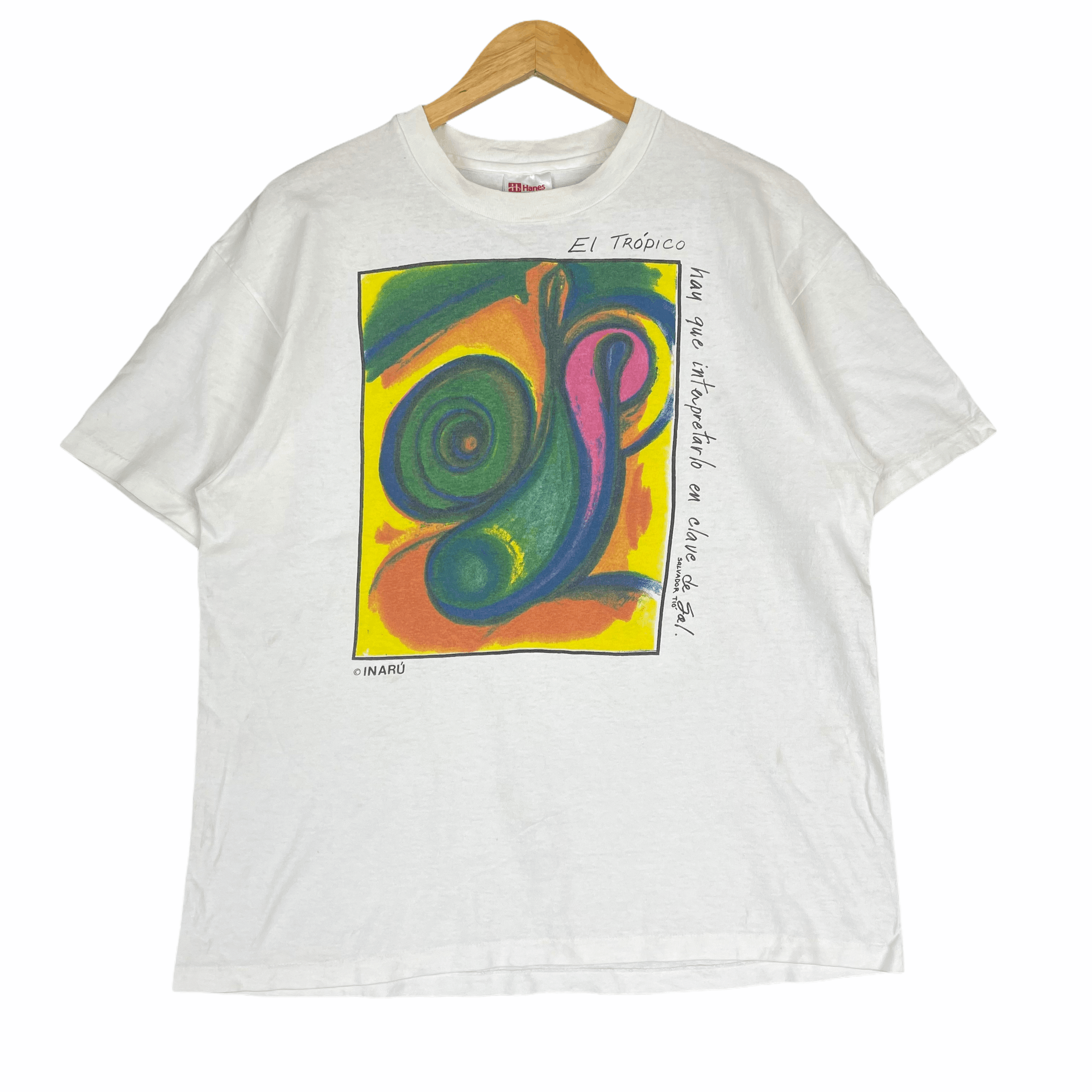 Other Vintage 90s SALVADOR TIO INARU Art El Tropico Artist Shirt Size US L / EU 52-54 / 3 - 1 Thumbnail