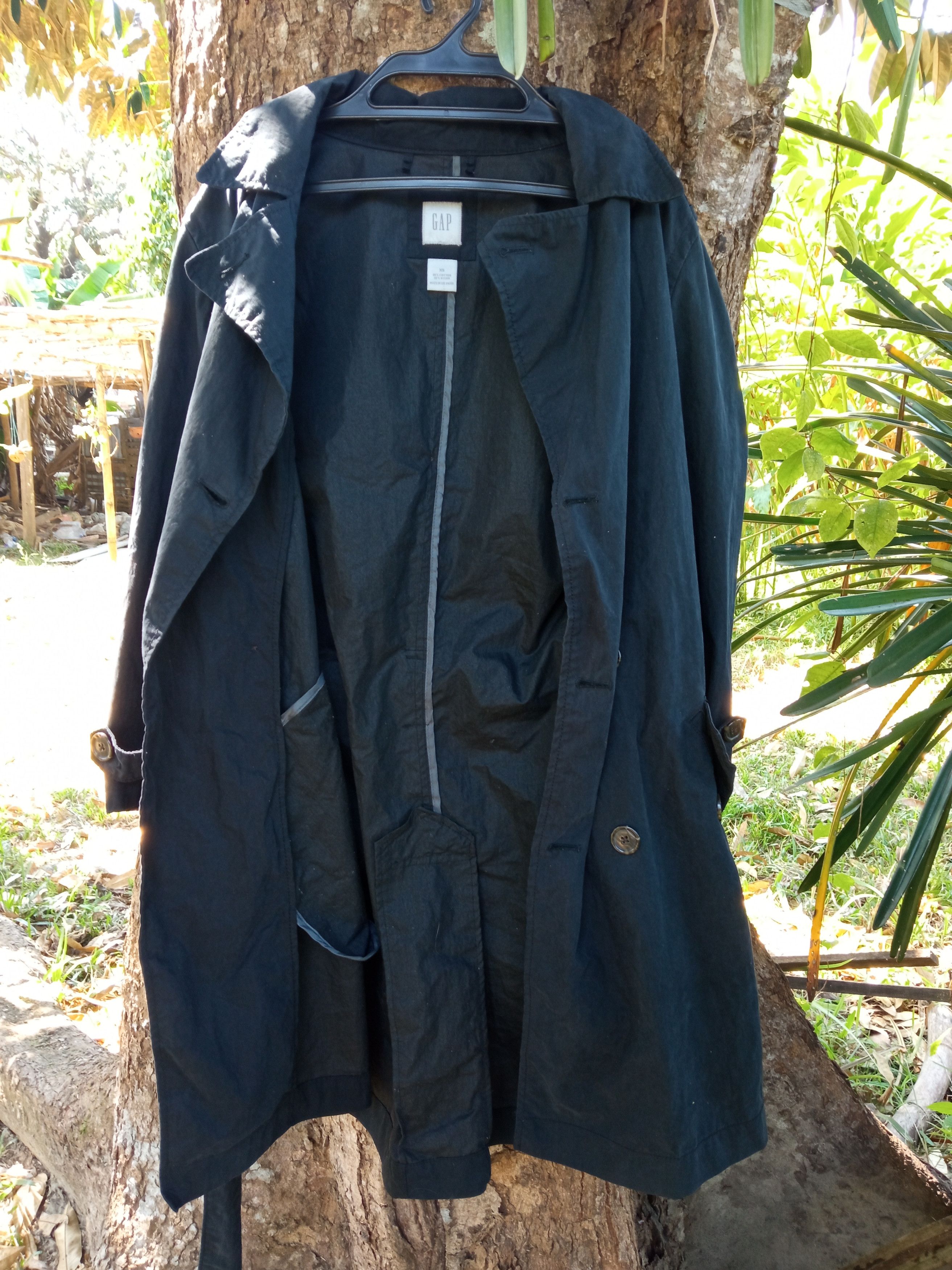 Gap GAP Black Trench Coat Size US M / EU 48-50 / 2 - 3 Thumbnail