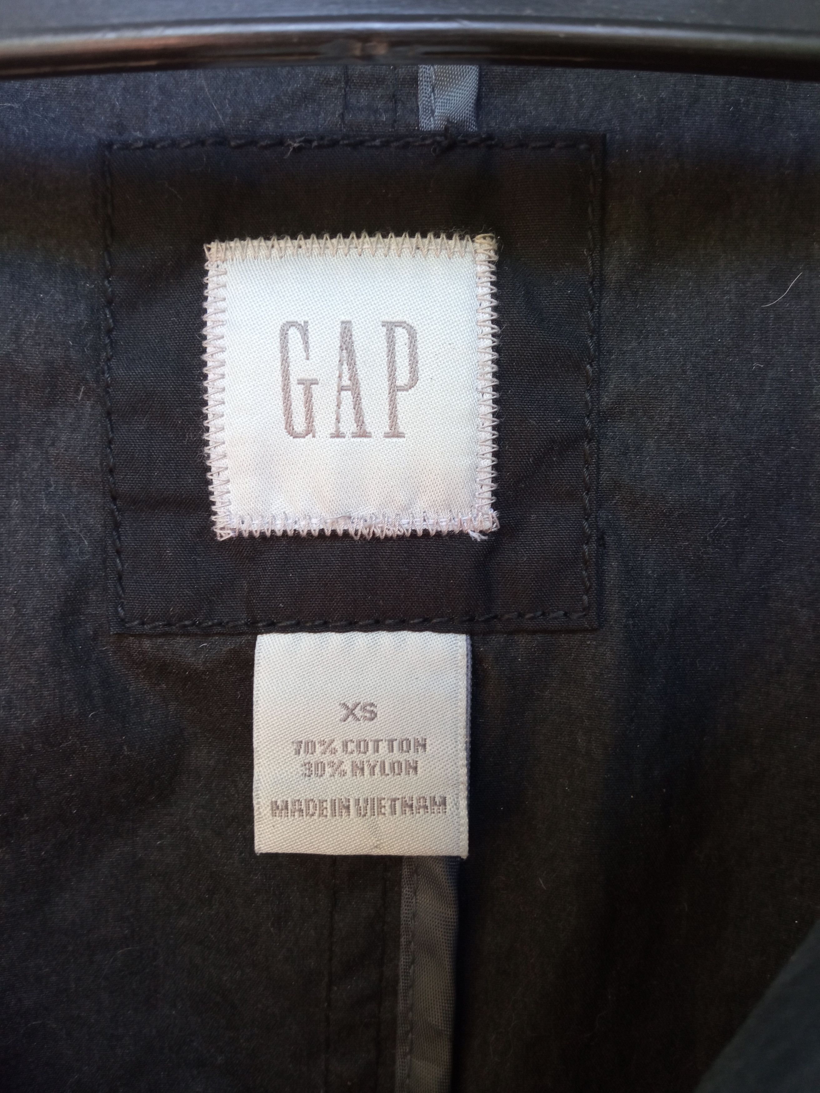 Gap GAP Black Trench Coat Size US M / EU 48-50 / 2 - 8 Thumbnail
