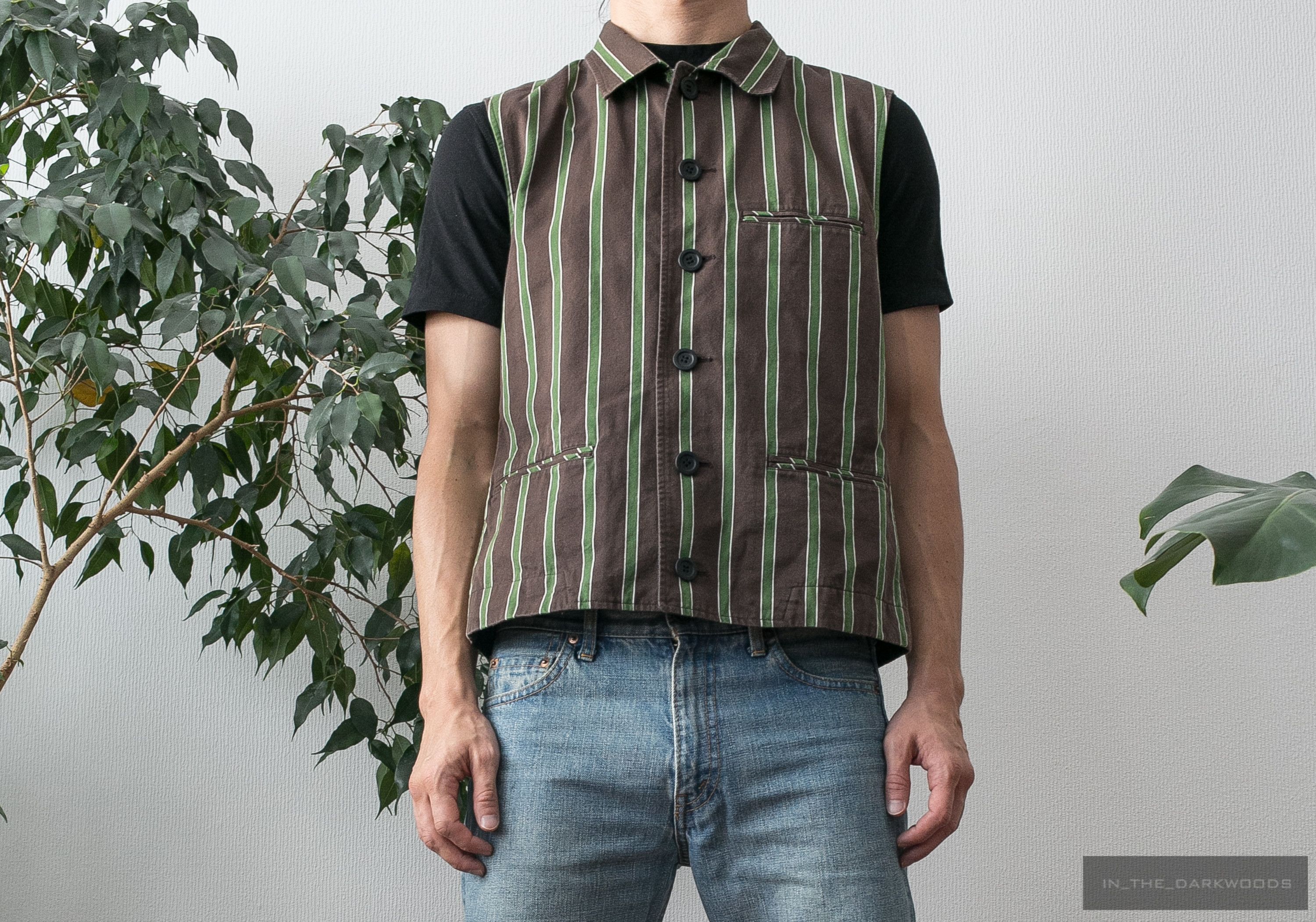 image of Issey Miyake Cotton Vest, Men's (Size Medium)