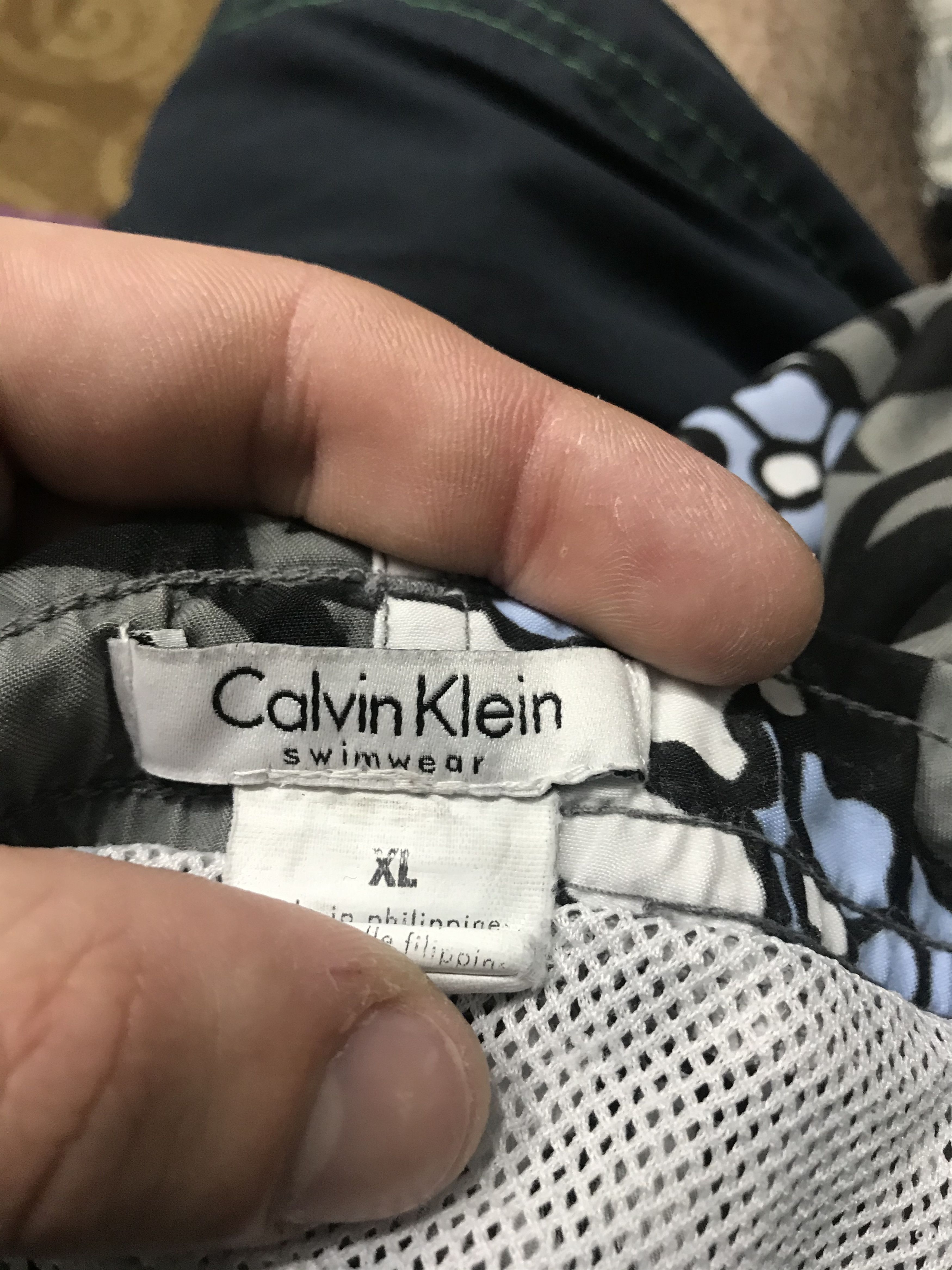 Calvin Klein × Vintage Calvin Klein Mens Nylon Swim Shorts Size US 36 / EU 52 - 3 Thumbnail