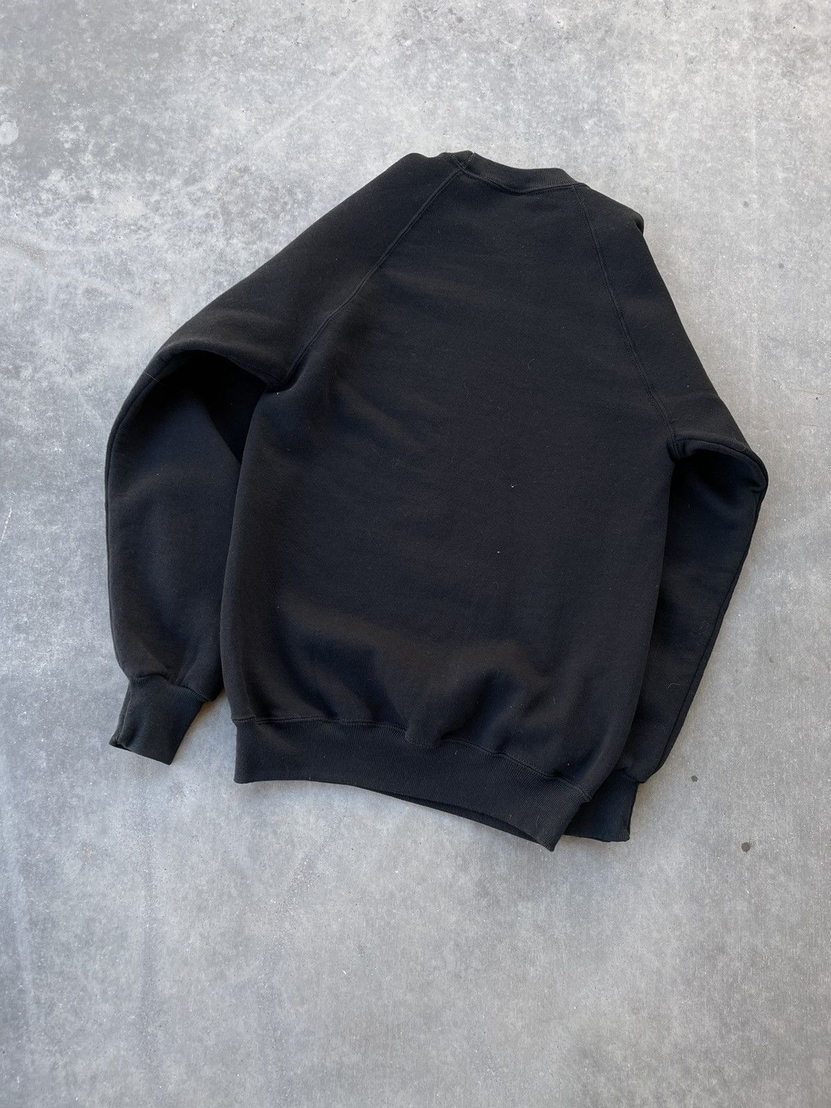 Vintage Vintage 80's Black Raglan Sweatshirt Size US M / EU 48-50 / 2 - 4 Thumbnail