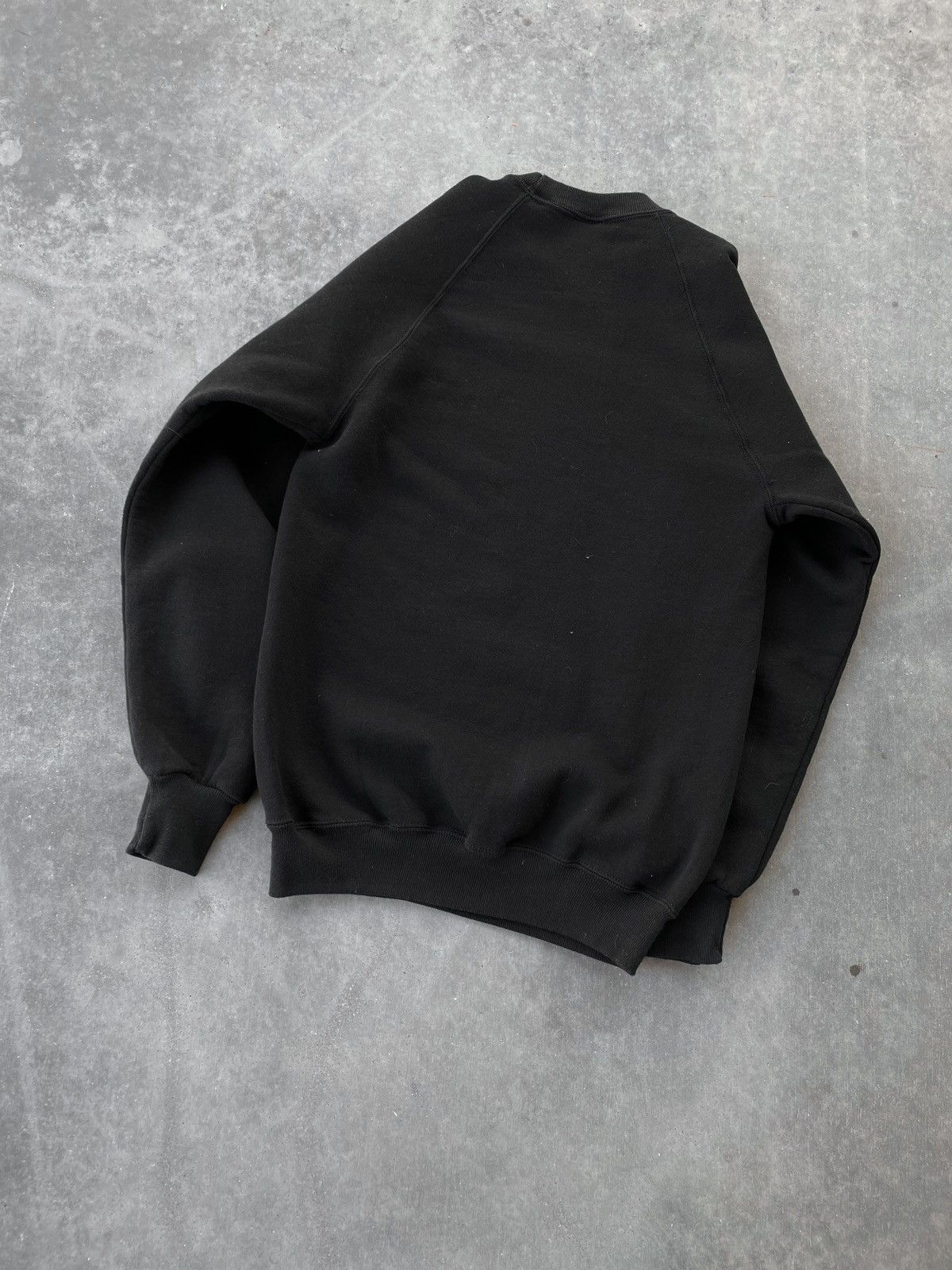 Vintage Vintage 80's Black Raglan Sweatshirt Size US M / EU 48-50 / 2 - 3 Thumbnail