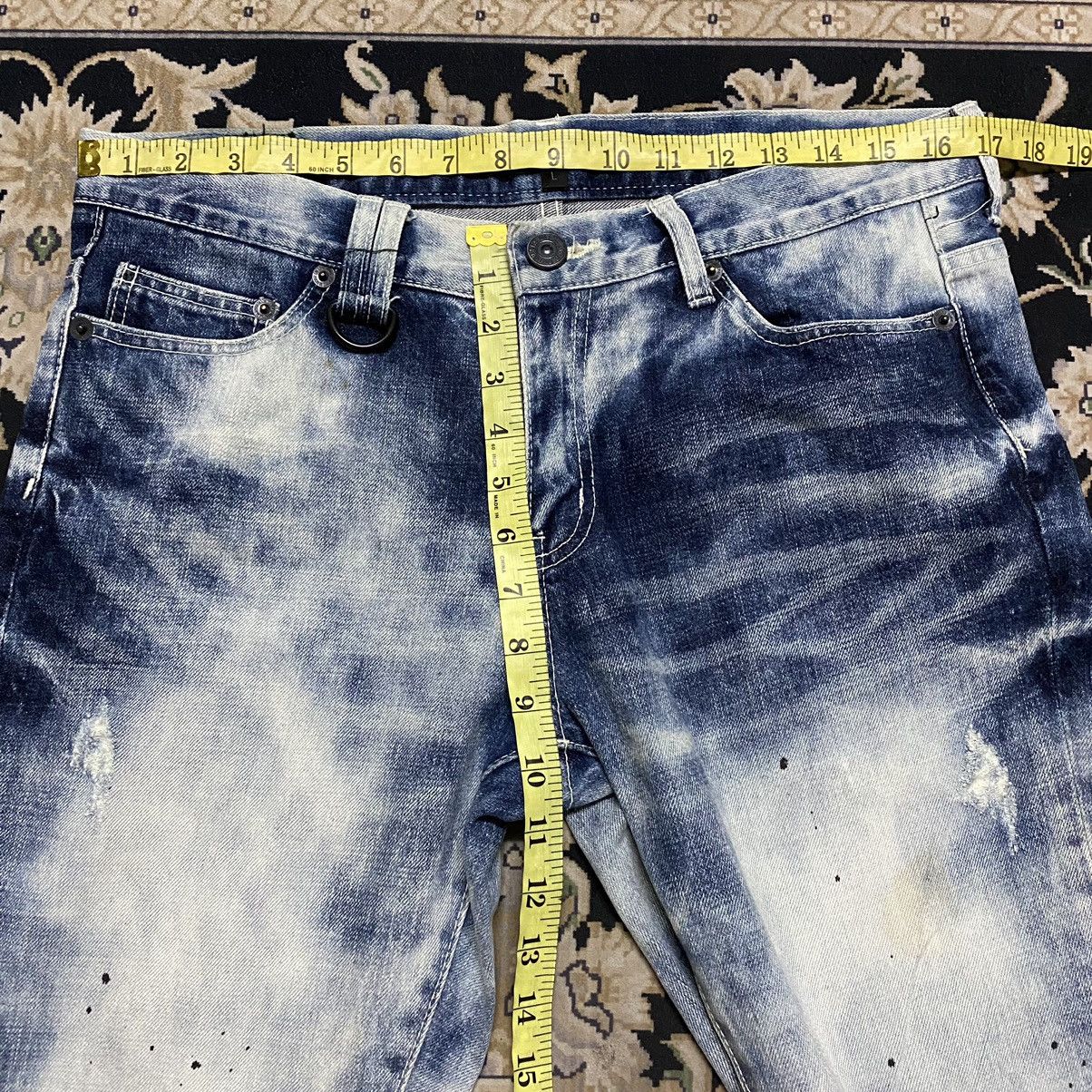 In The Attic IN THE ATTIC Acid Washed Denim Flare Jeans Size US 33 - 19 Thumbnail