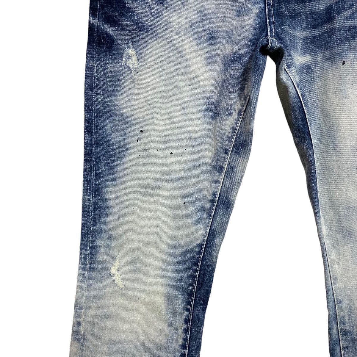 In The Attic IN THE ATTIC Acid Washed Denim Flare Jeans Size US 33 - 8 Thumbnail
