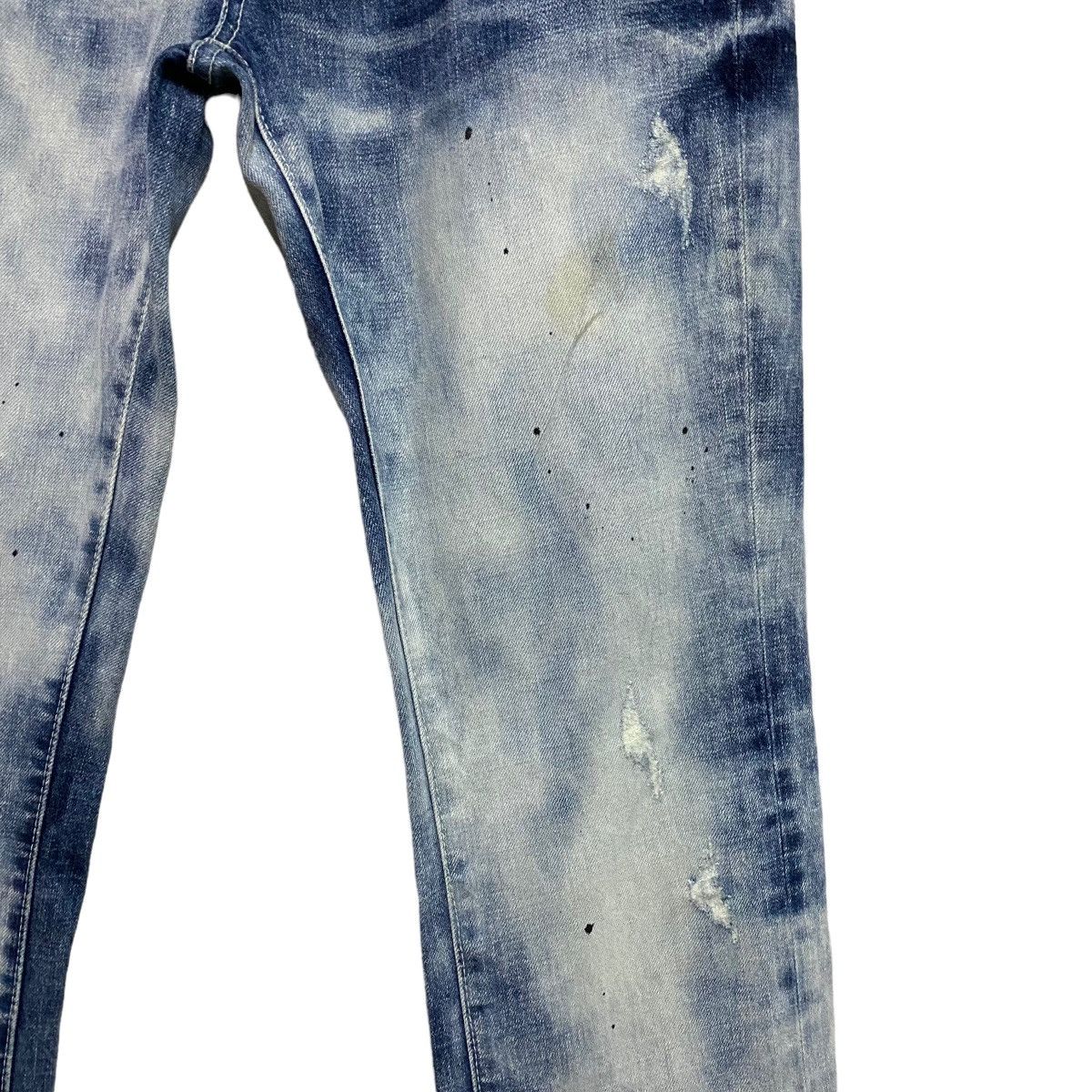 In The Attic IN THE ATTIC Acid Washed Denim Flare Jeans Size US 33 - 7 Thumbnail