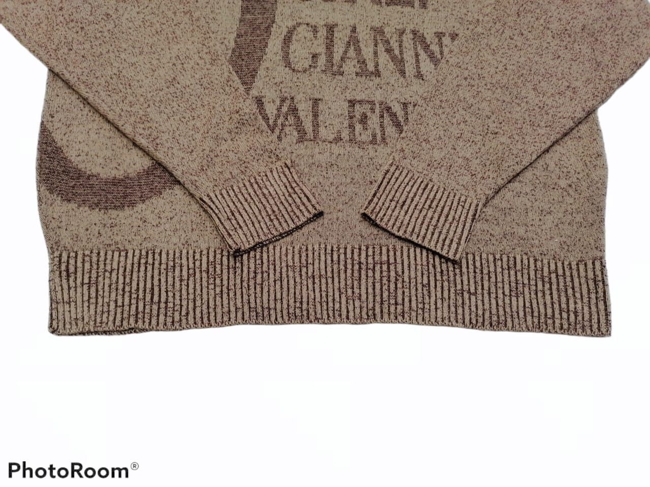 Giovanni Valentino × Vintage Vintage Giavani Valentino Big Logo Knitwear Size US L / EU 52-54 / 3 - 4 Thumbnail