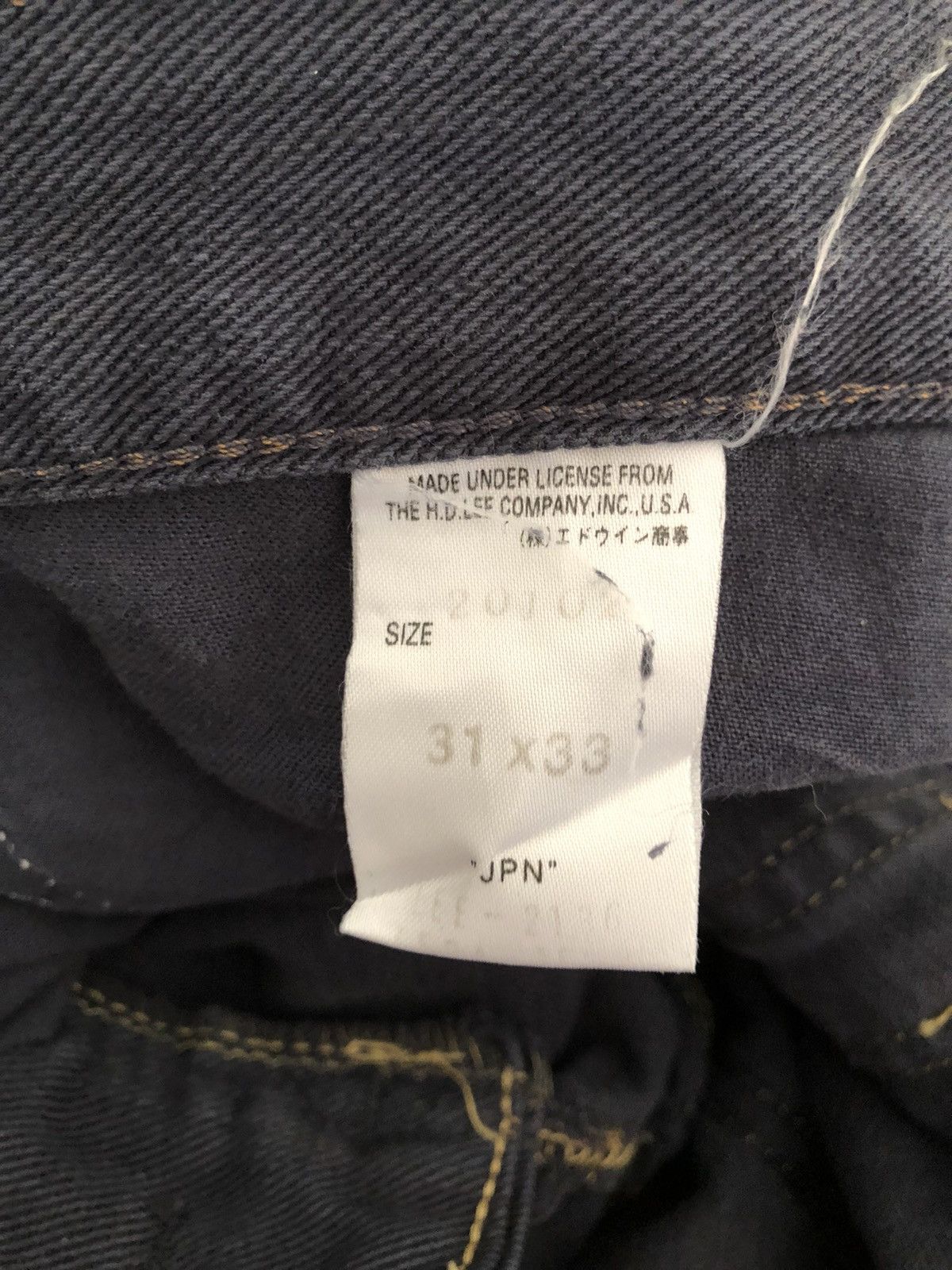 Lee AKIZ Japan X Lee Distressed Indigo Denim Flare Pant Size US 31 - 24 Thumbnail