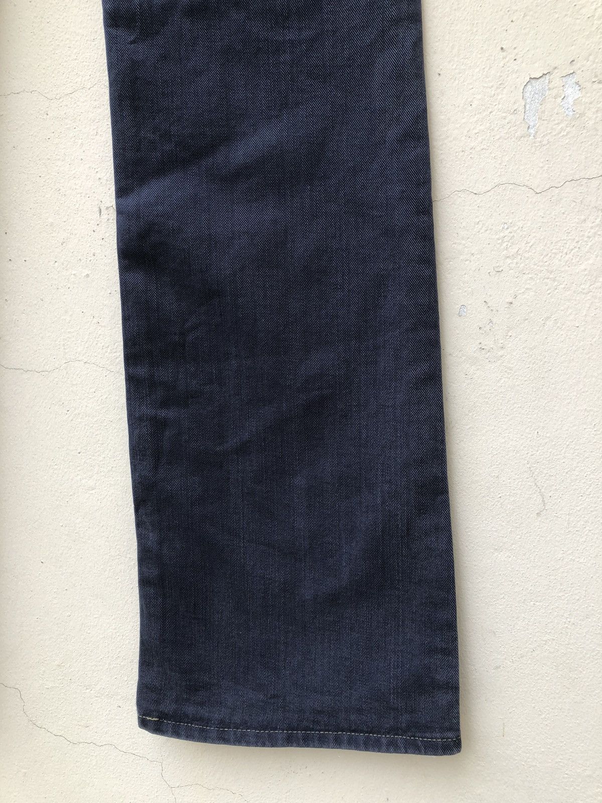 Lee AKIZ Japan X Lee Distressed Indigo Denim Flare Pant Size US 31 - 22 Thumbnail