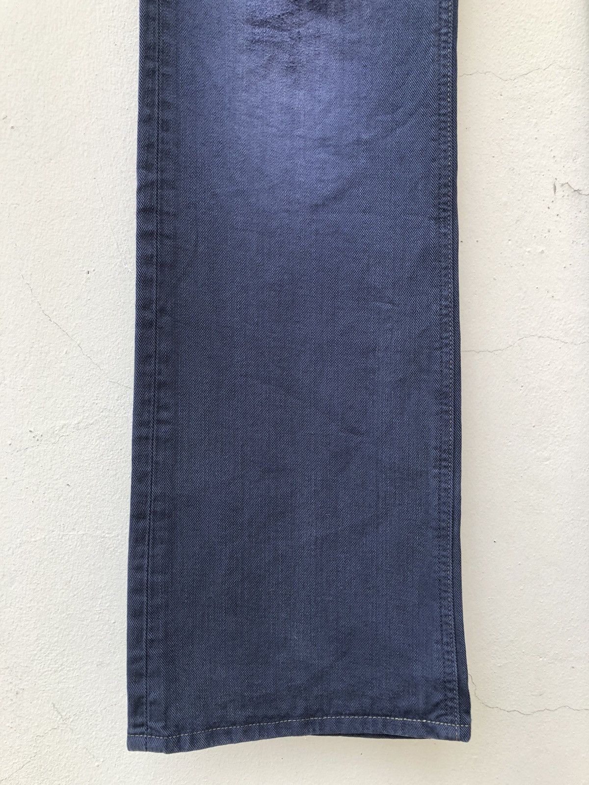 Lee AKIZ Japan X Lee Distressed Indigo Denim Flare Pant Size US 31 - 11 Thumbnail