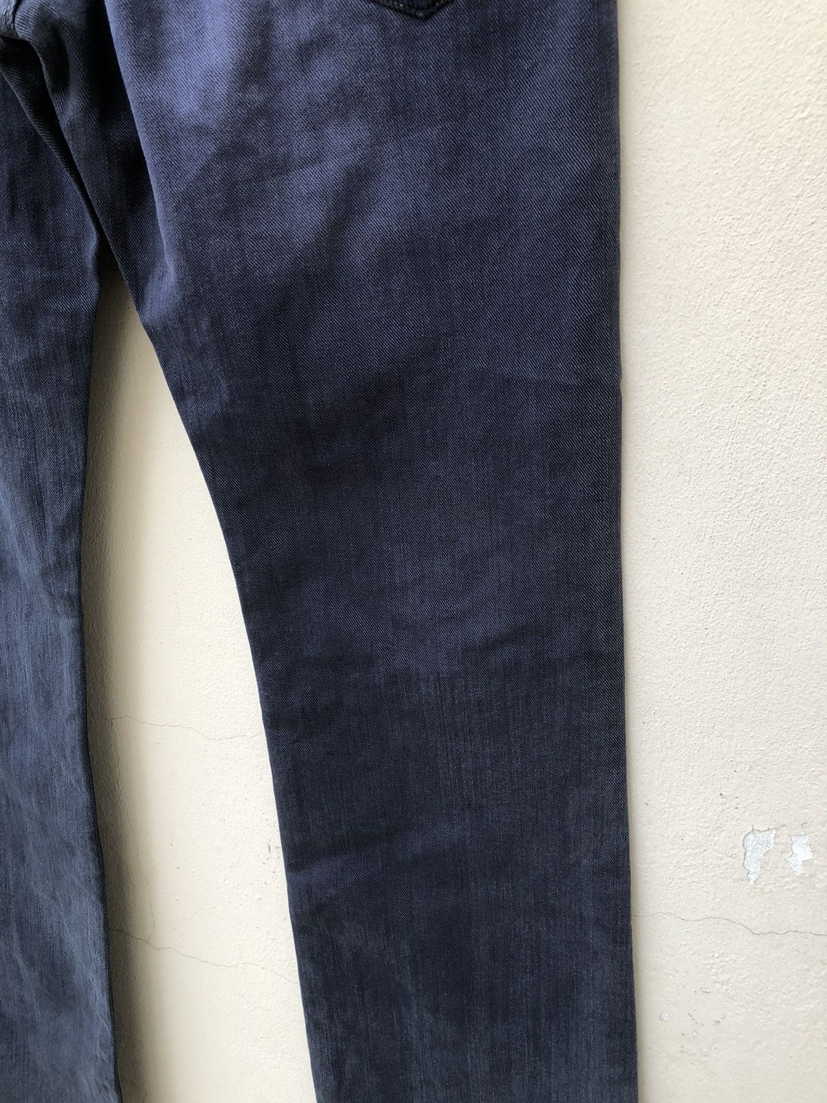 Lee AKIZ Japan X Lee Distressed Indigo Denim Flare Pant Size US 31 - 21 Thumbnail