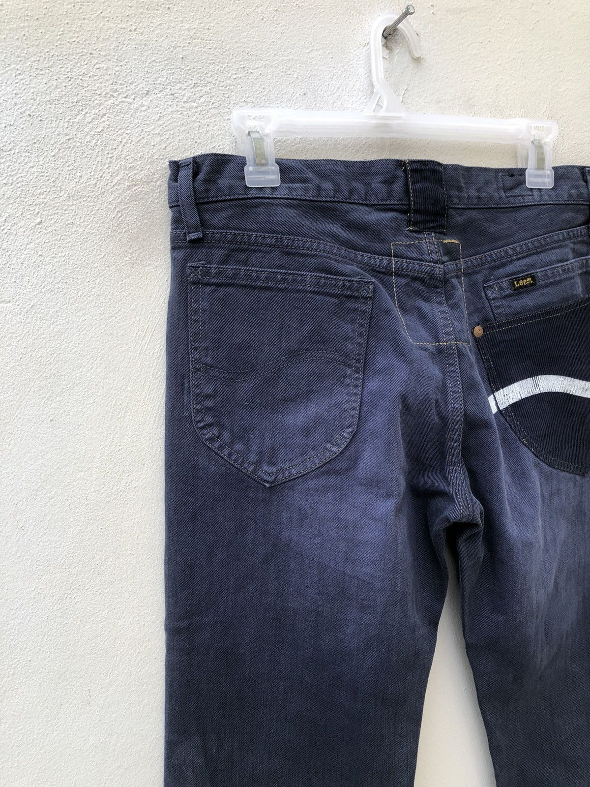 Lee AKIZ Japan X Lee Distressed Indigo Denim Flare Pant Size US 31 - 17 Thumbnail