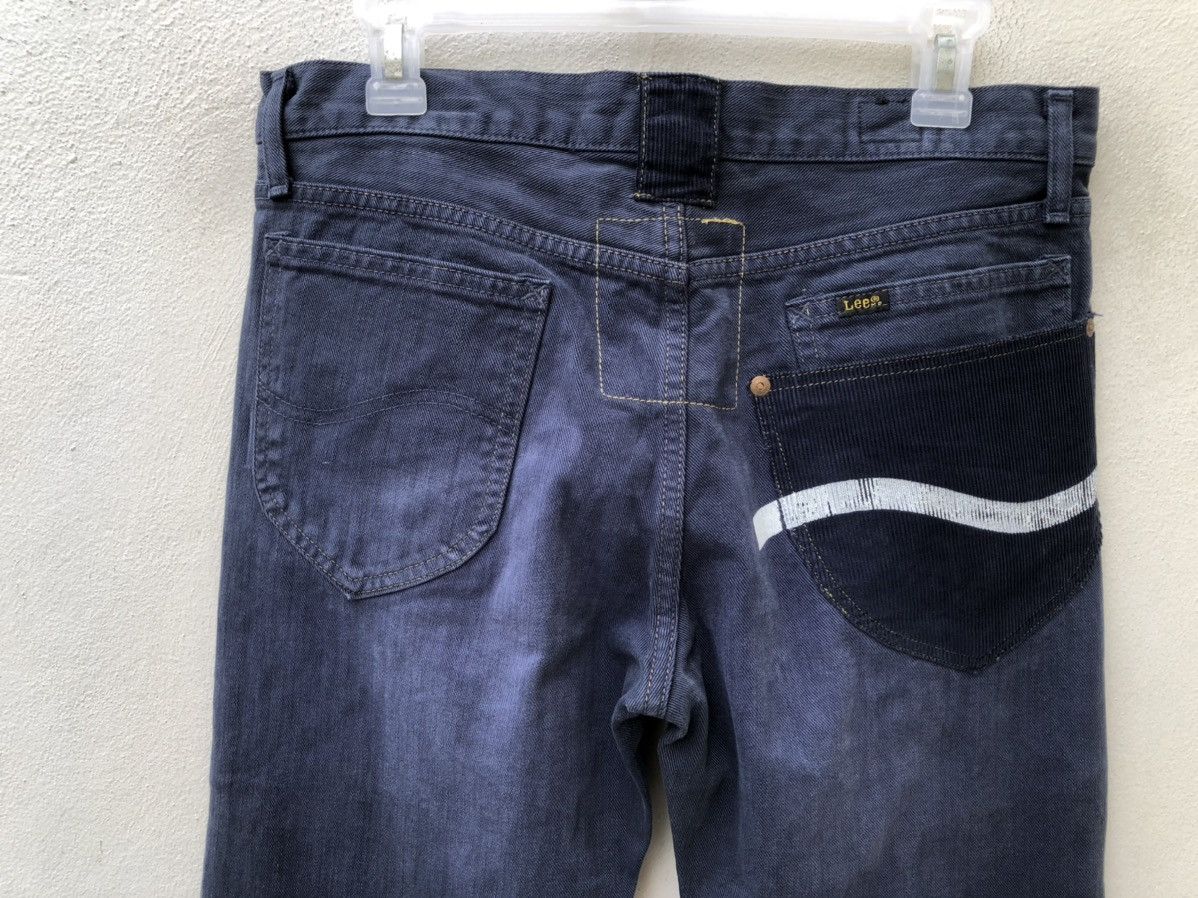 Lee AKIZ Japan X Lee Distressed Indigo Denim Flare Pant Size US 31 - 16 Thumbnail