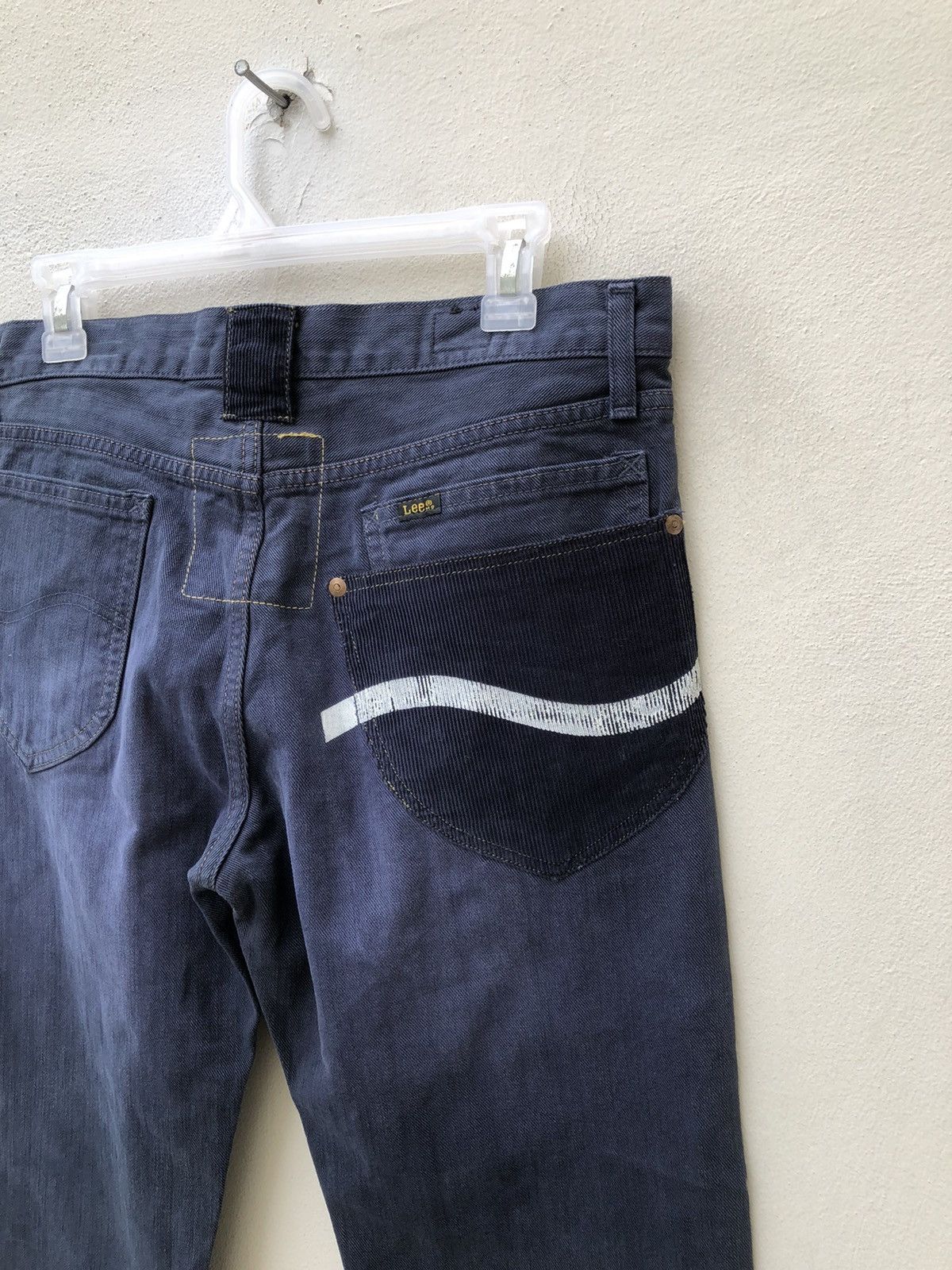 Lee AKIZ Japan X Lee Distressed Indigo Denim Flare Pant Size US 31 - 20 Thumbnail