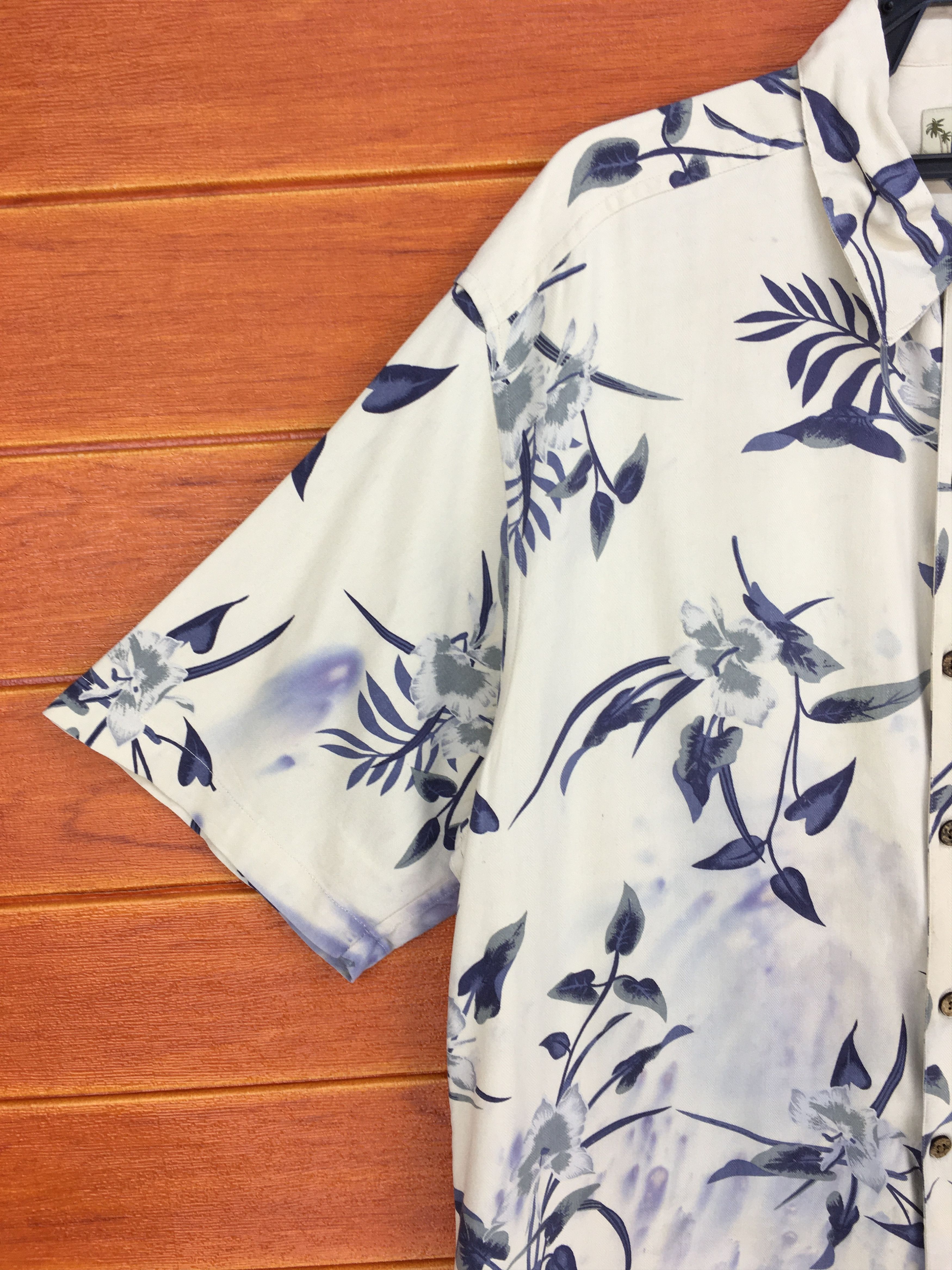 Vintage Vintage PARADISE COVES 100% Silk Asian Floral Size US L / EU 52-54 / 3 - 3 Thumbnail