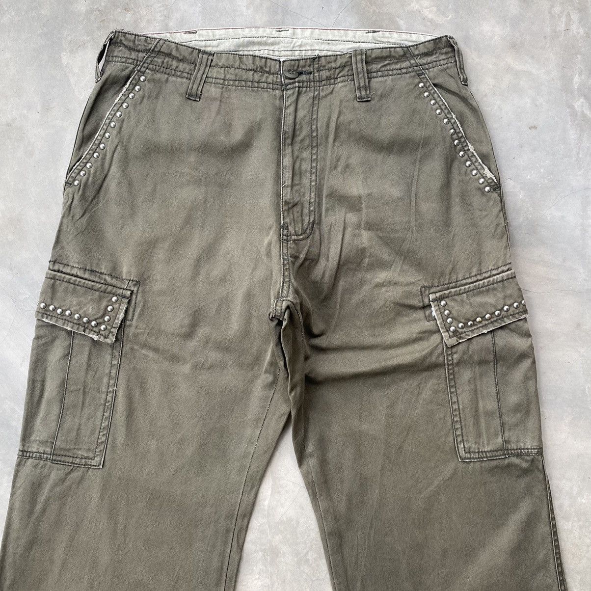 Japanese Brand × Seditionaries Japanese bondage cargo pants multiple pocket spike studded Size US 29 - 4 Thumbnail