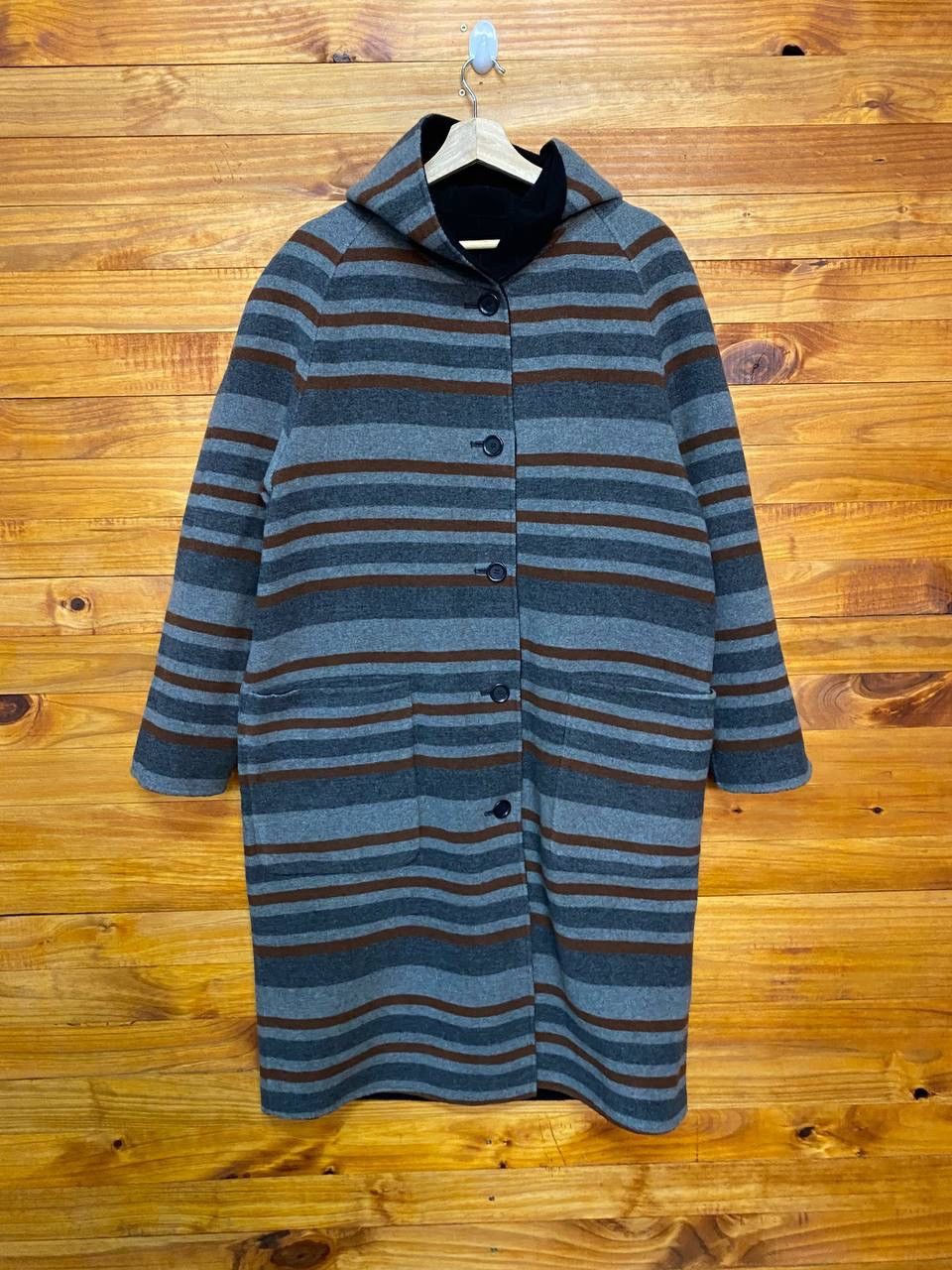 Japanese Brand × Pazzo Pazzo Company Collection Reversible Wool Long Coat Size US S / EU 44-46 / 1 - 1 Thumbnail