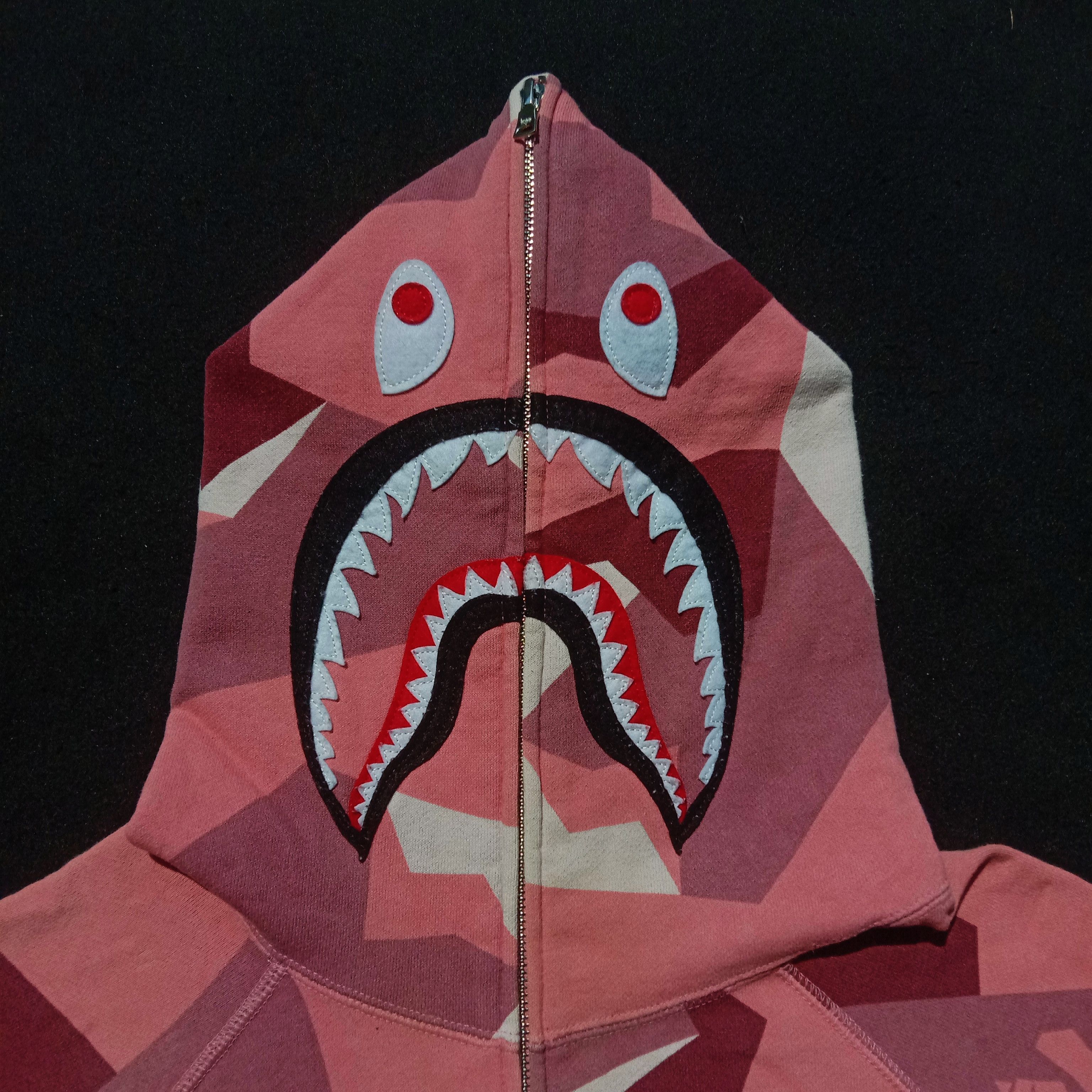 Bape Splinter Camo Shark Full Zip Hoodie (2018) Size ONE SIZE - 2 Thumbnail