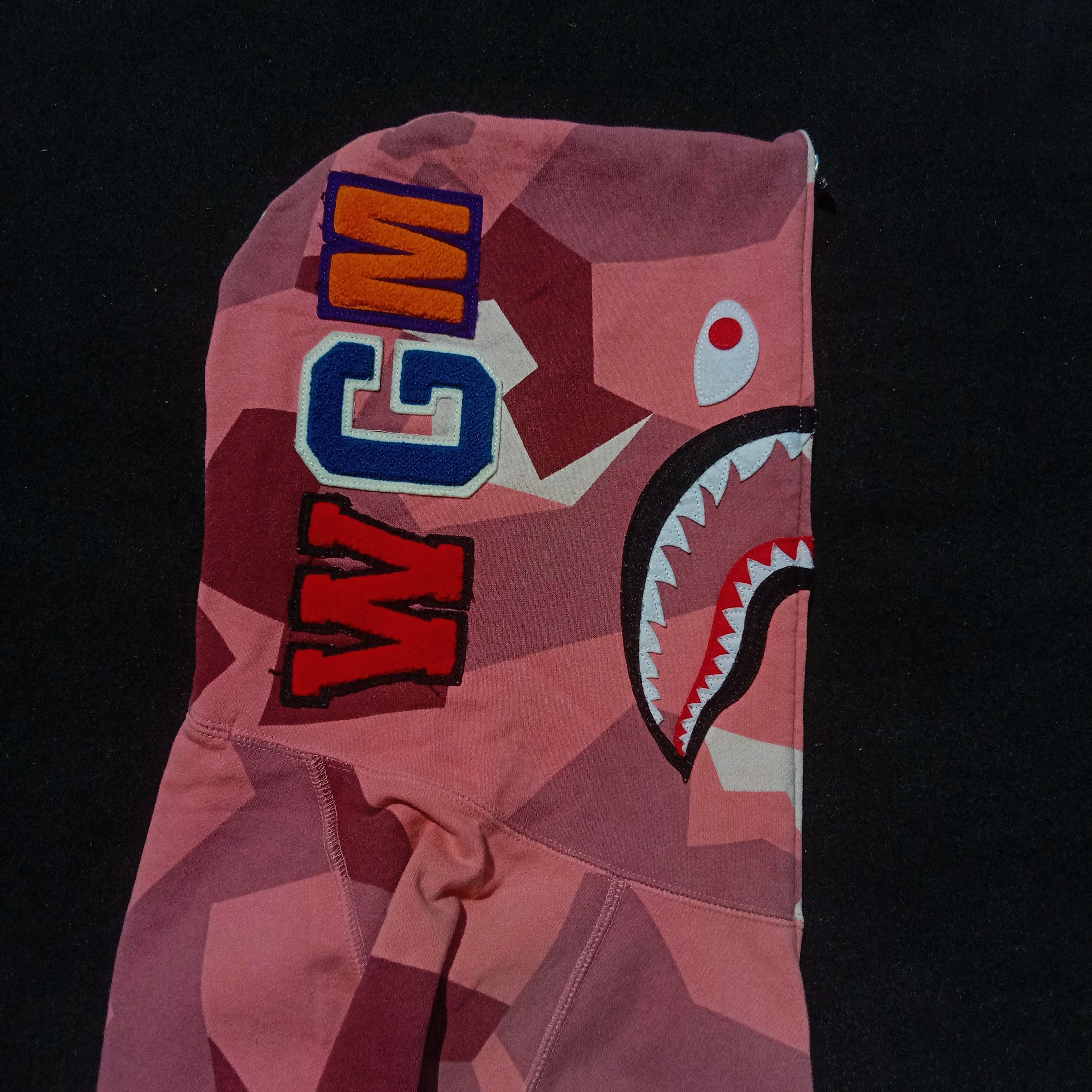 Bape Splinter Camo Shark Full Zip Hoodie (2018) Size ONE SIZE - 3 Thumbnail