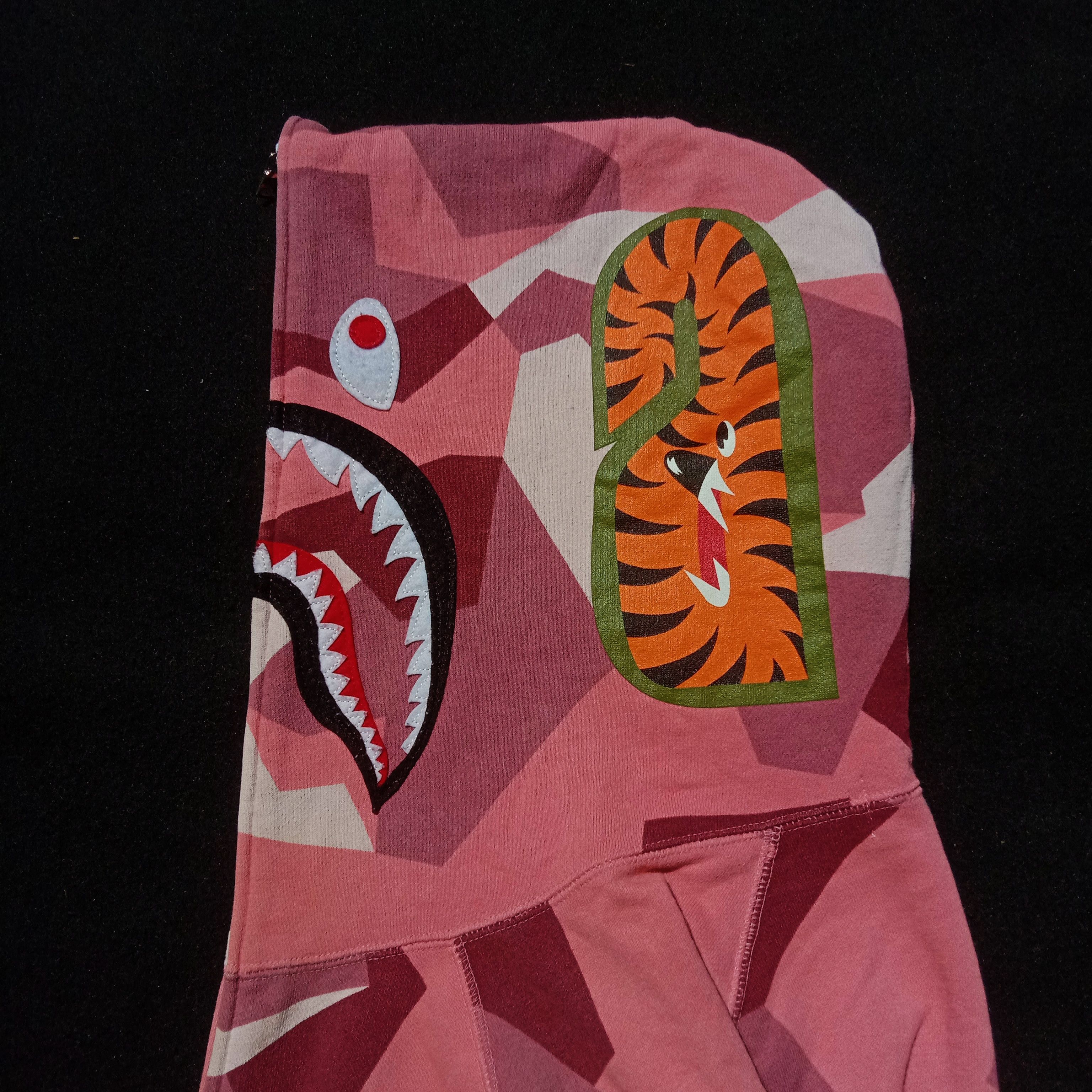Bape Splinter Camo Shark Full Zip Hoodie (2018) Size ONE SIZE - 4 Thumbnail